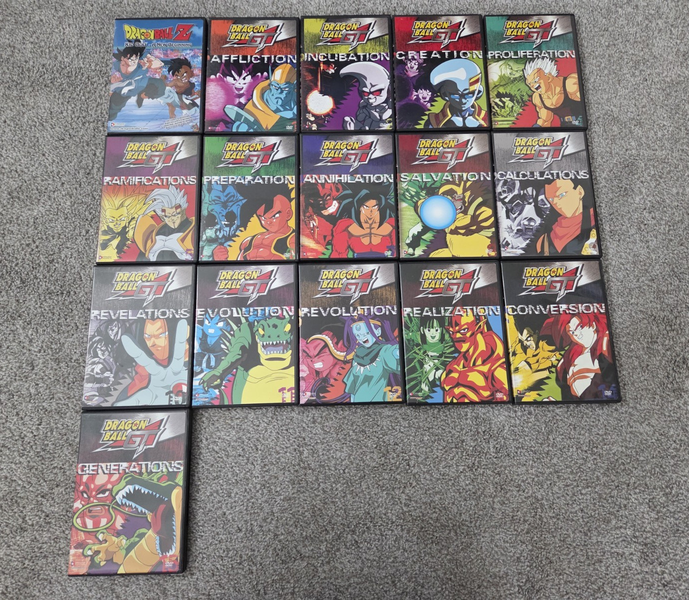 Dragon Ball GT TV Series DVD Lot – Anime Animation (Multiple Volumes)