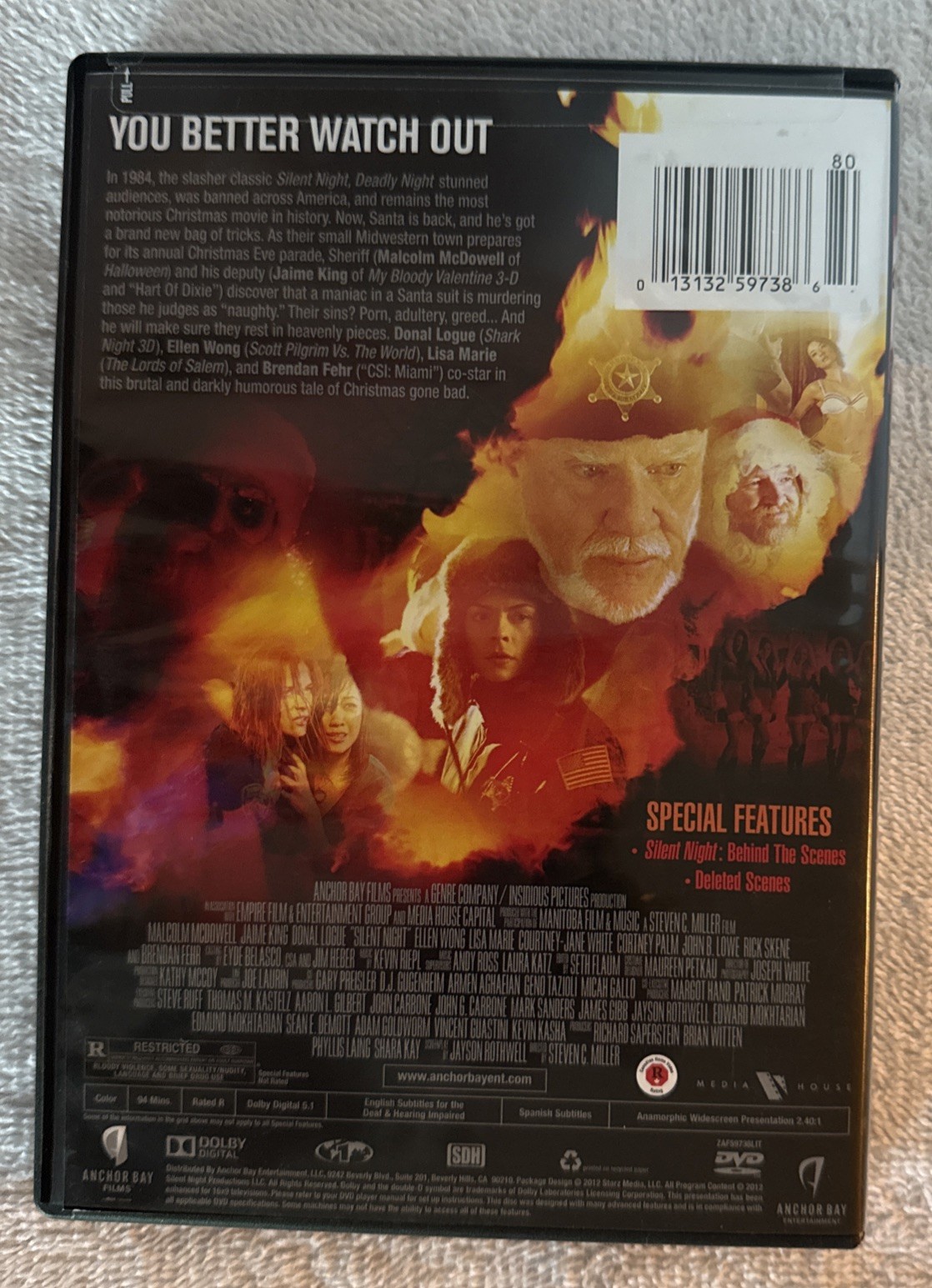 Silent Night (DVD 2012) Horror Sequel, Holiday Terror