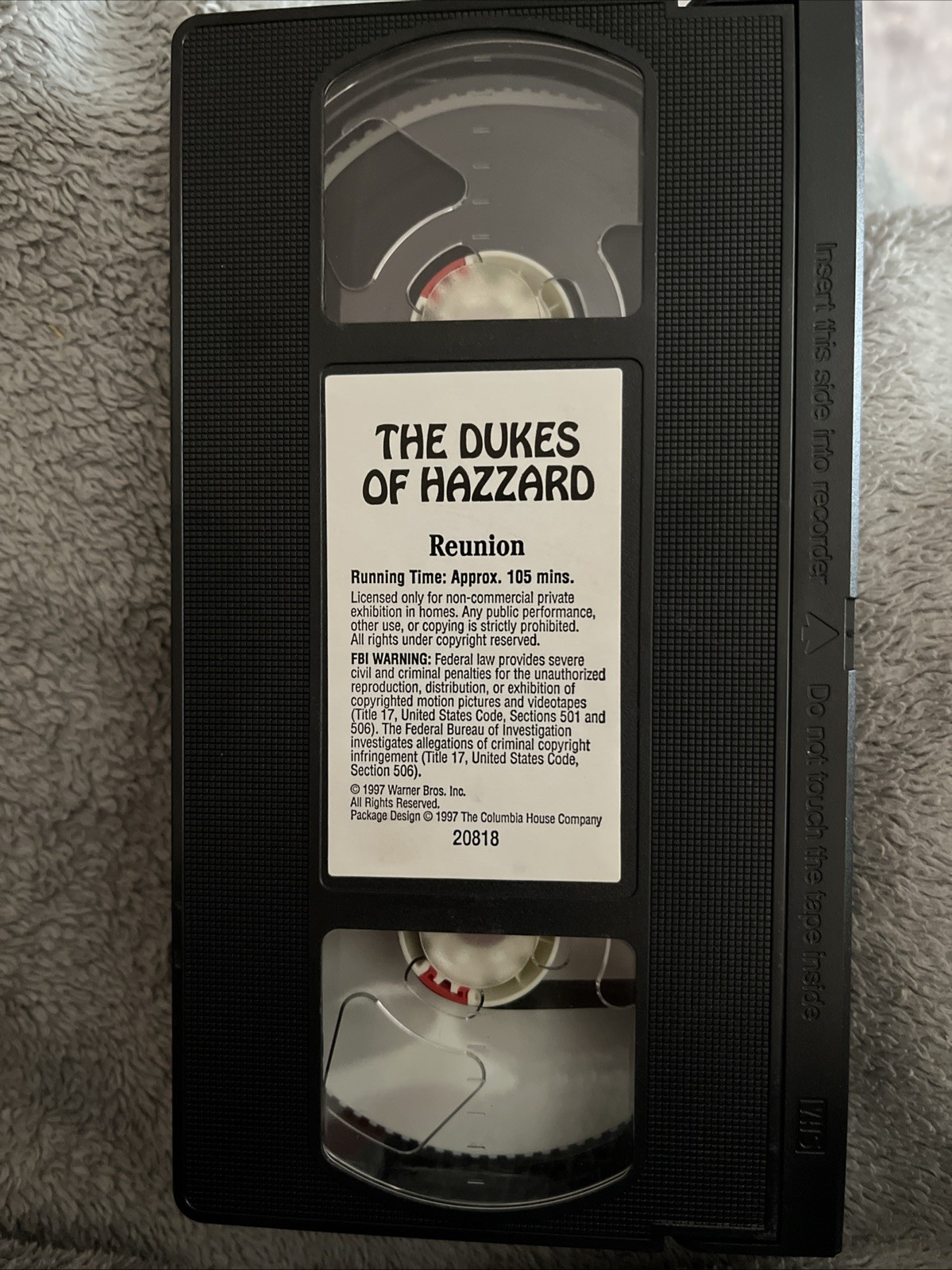 THE DUKES OF HAZZARD REUNION VHS Tape. LIKE NEW!! John Schneider 1997