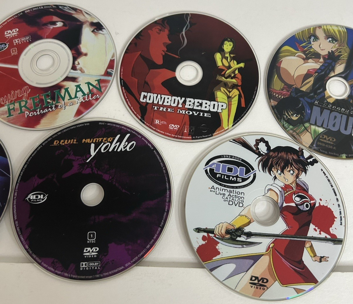 Large Mixed Lot Of 31 Anime Cartoon Movie DVDs Disc Only