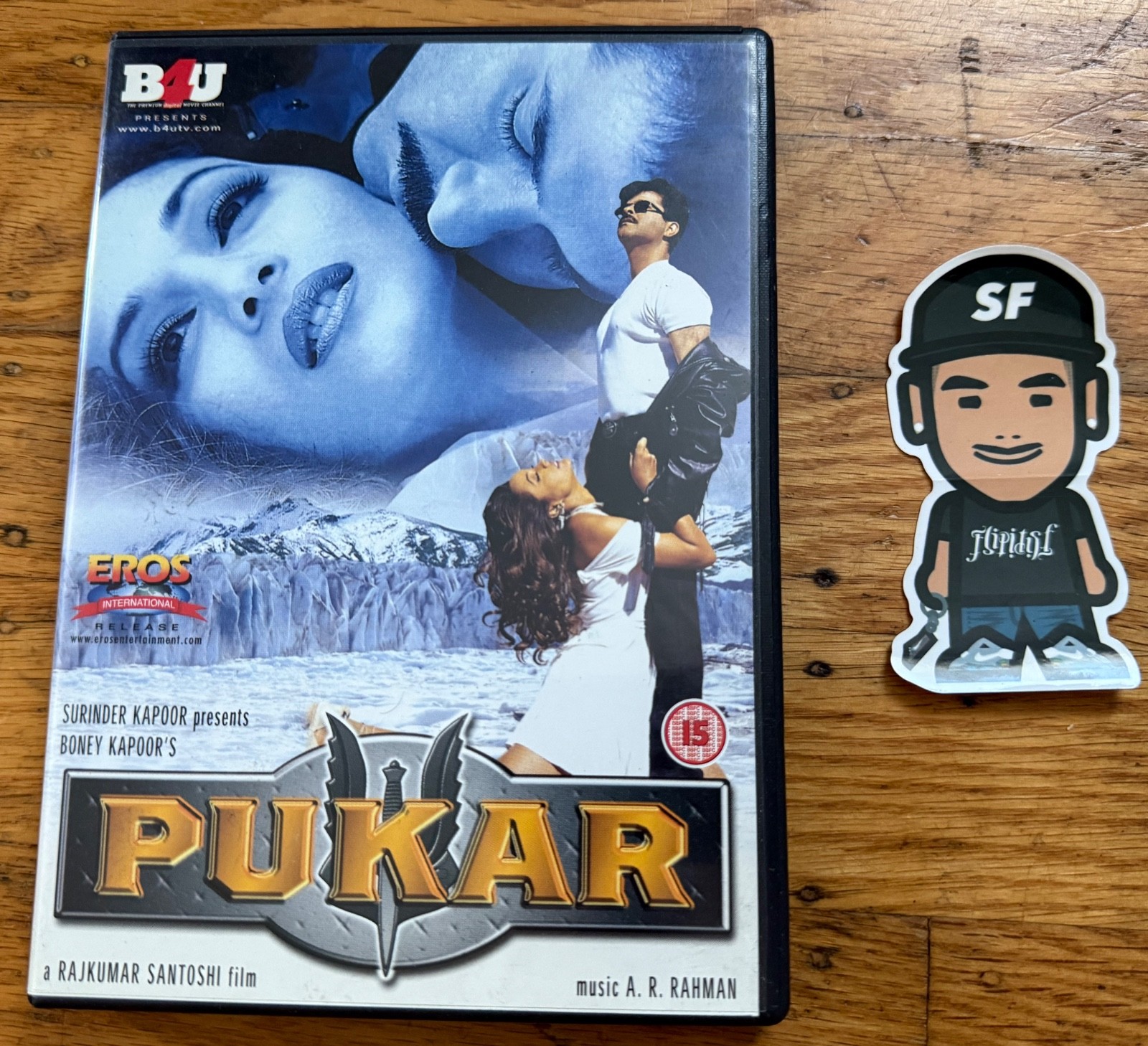 VTG 2000 PUKAR EROS INTERNATIONAL B4U HINDI BOLLYWOOD INDIAN DVD MOVIE FILM RARE