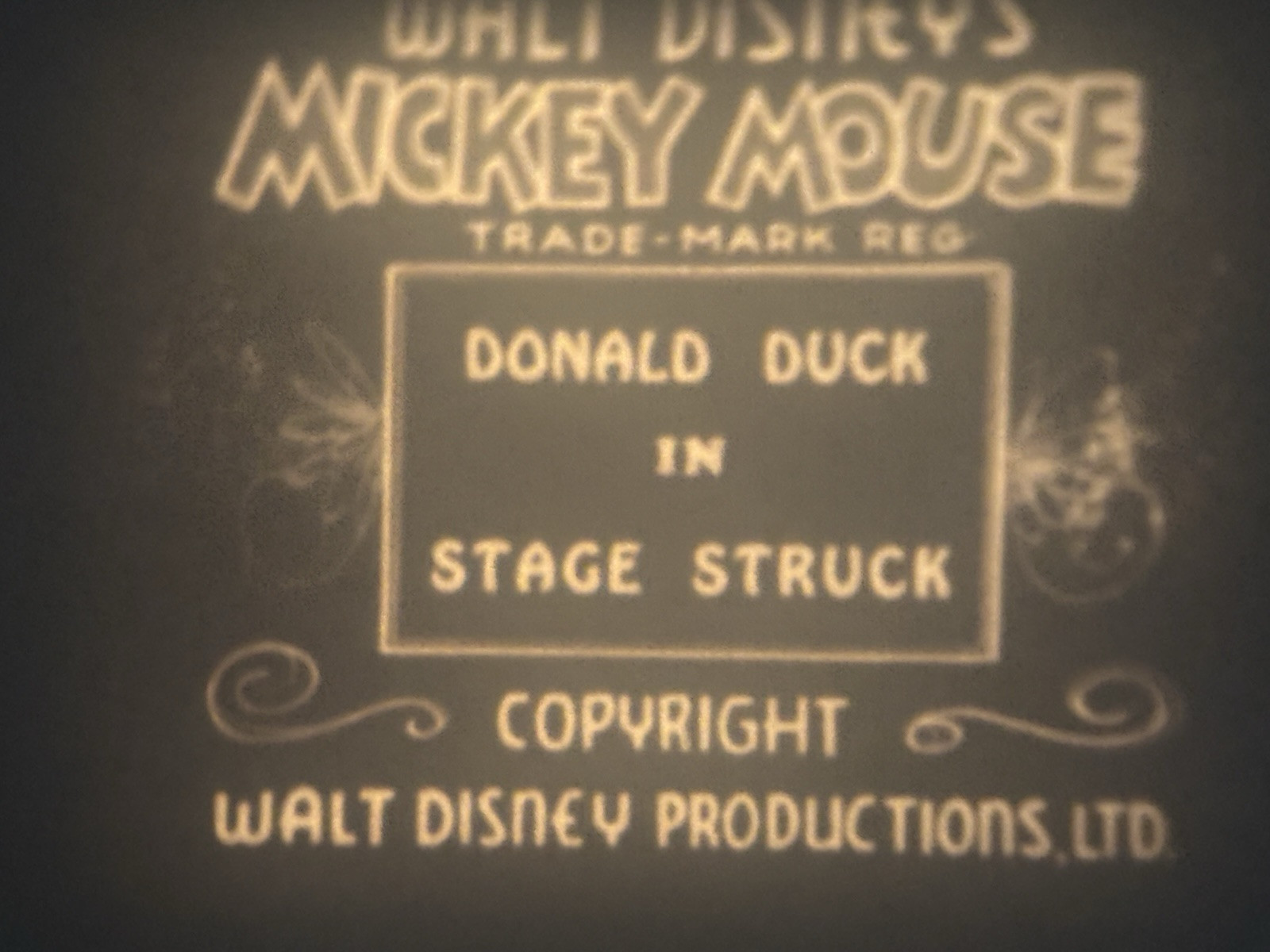 Disney’s “Mickey’s Best Girl” & “Stage Struck” (1933) 8mm Film, Minnie Donald VS