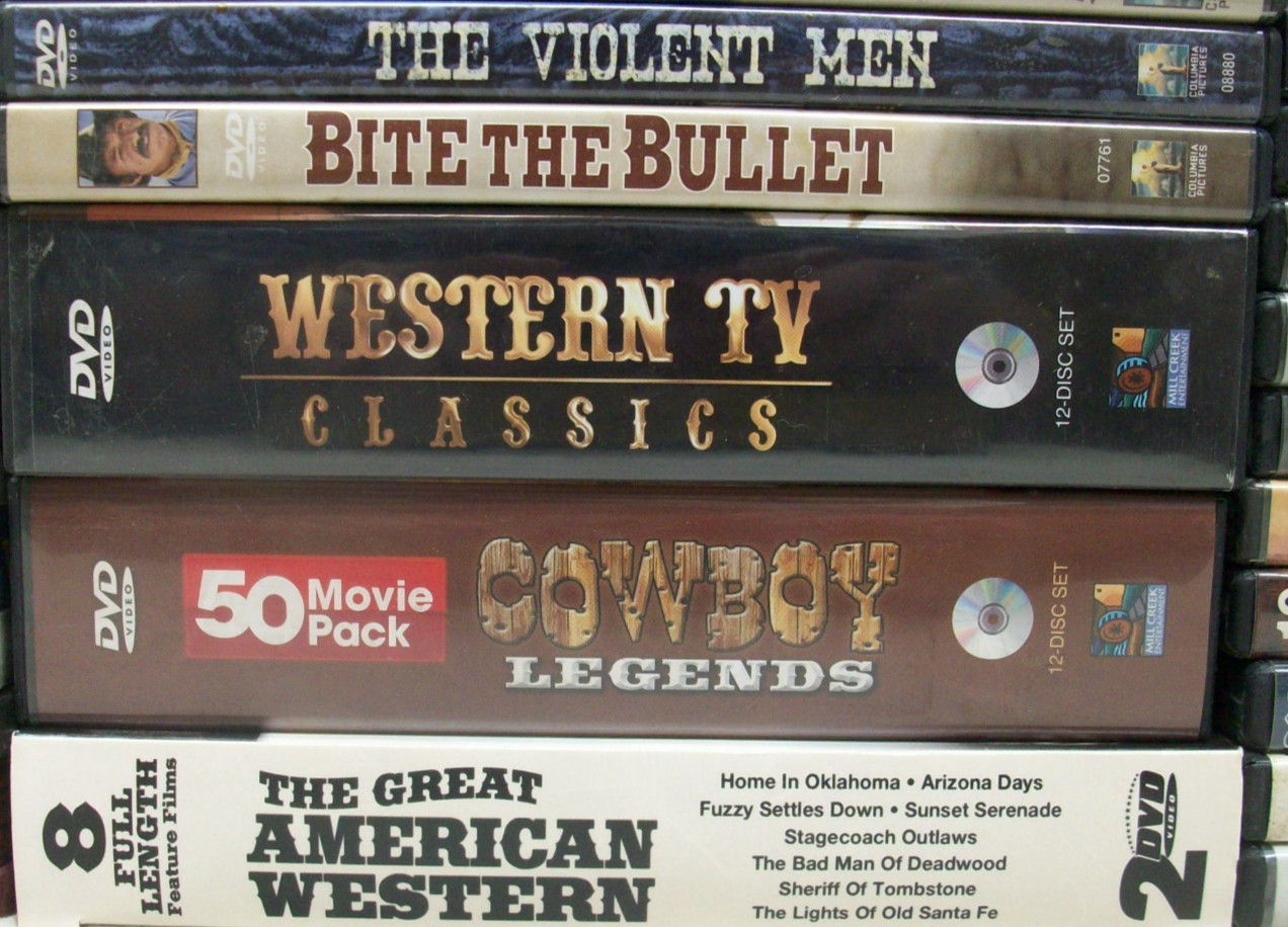 Like NEW 50+ Western Themed DVDs, Movies and some Vintage Television Shows