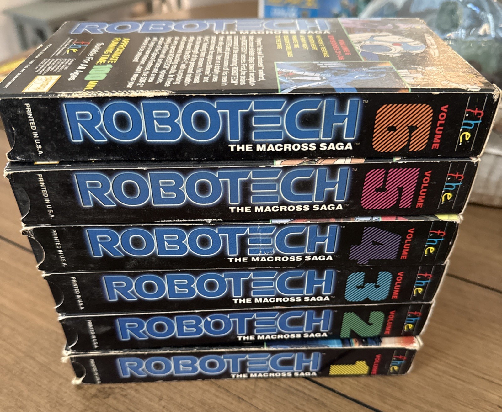 Robotech The Macross Saga VHS Volumes 1-6 Vintage Anime 1985 Harmony Gold