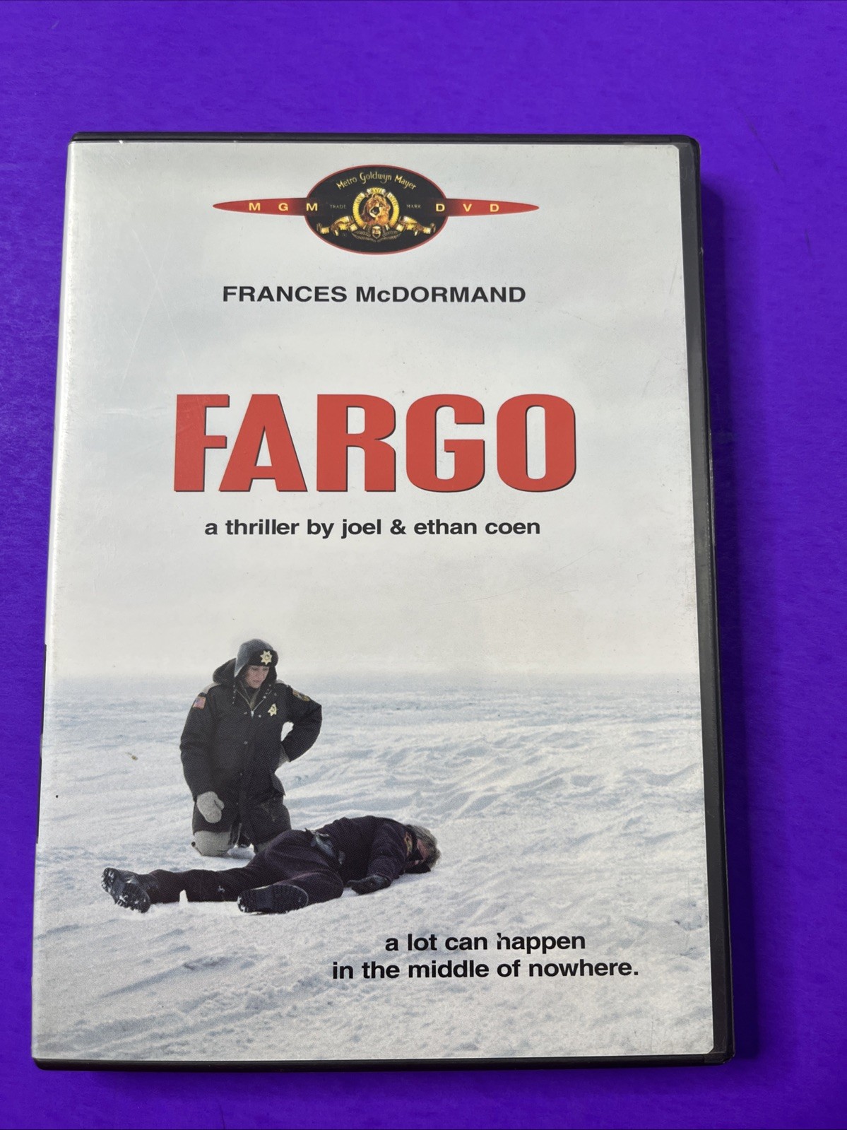Fargo DVD Joel & Ethan Coen Frances McDormand Thriller Free Shipping