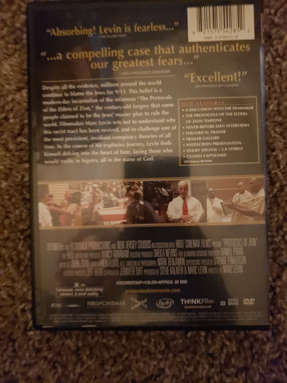 Protocols of Zion 2004 DVD Marc Levin Jews Jewish Conspiracy Theory HBO Doc OOP
