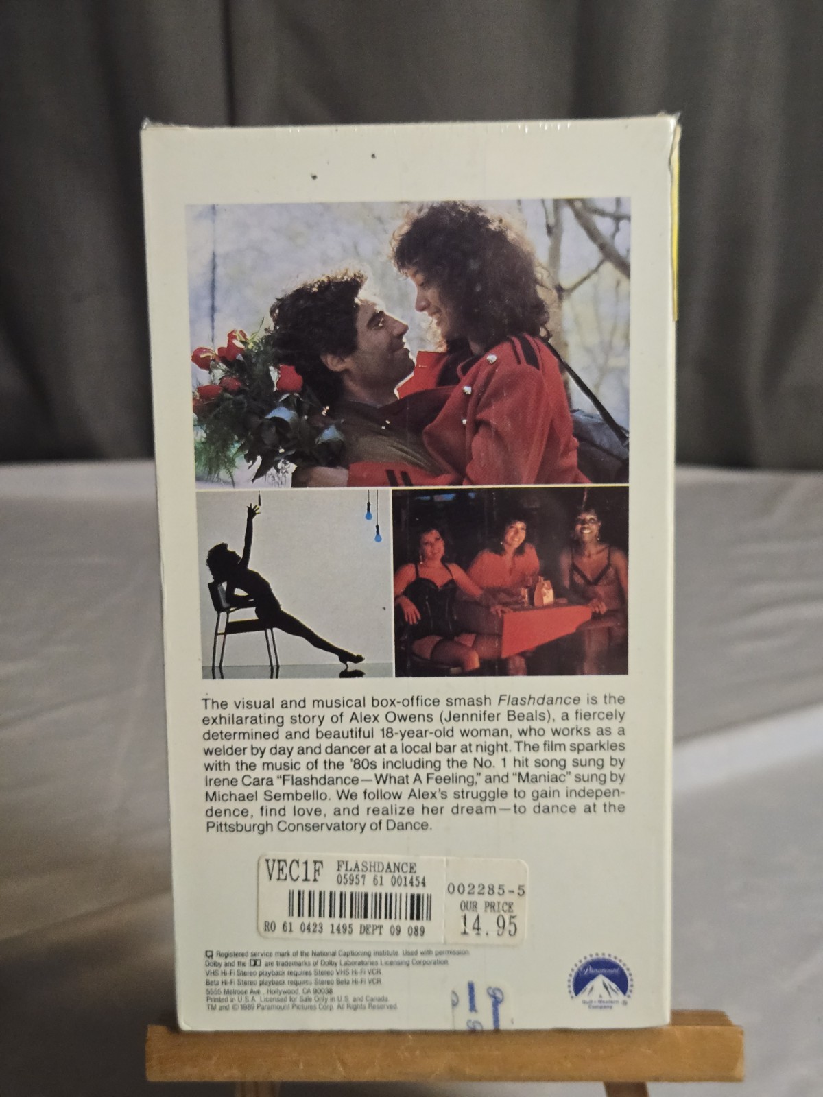 Flashdance VHS Tape 1989 Jennifer Beals Giorgio Moroder Factory Sealed Musical