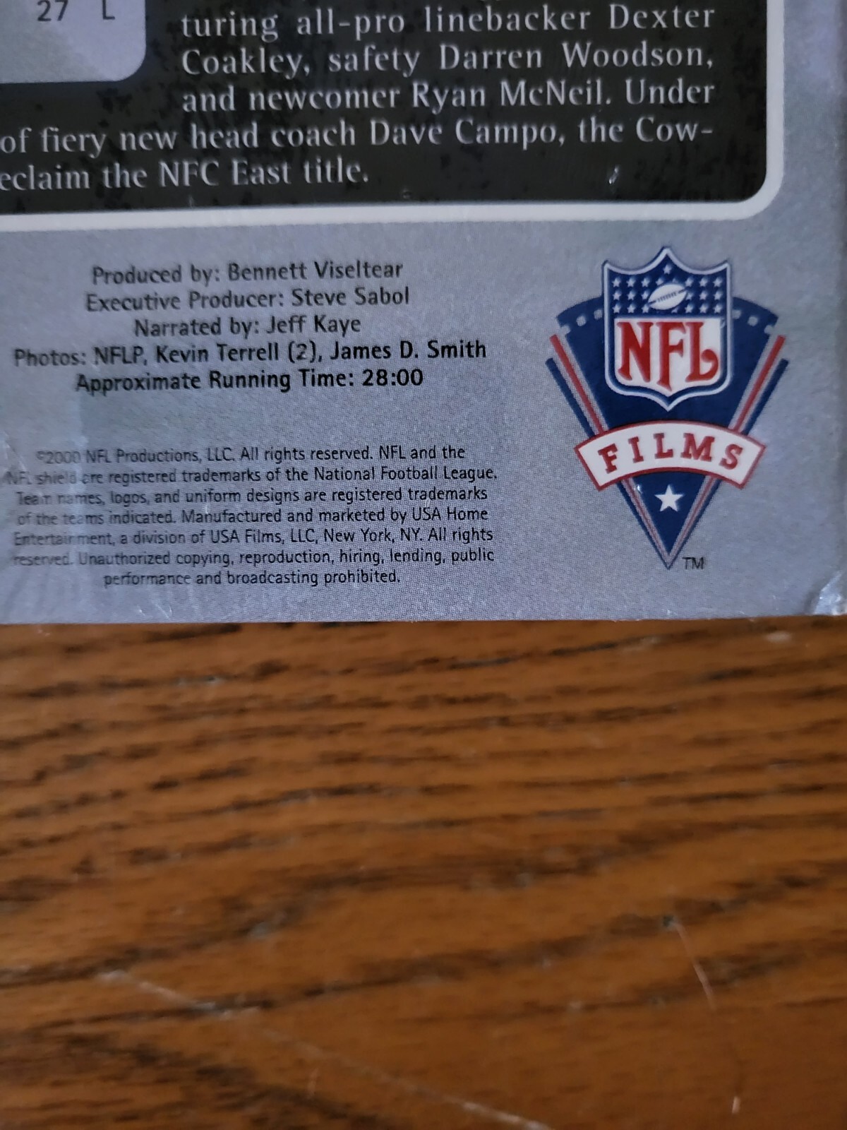 Dallas Cowboys 1999 Official NFL Team Video (VHS, 2000) Sealed