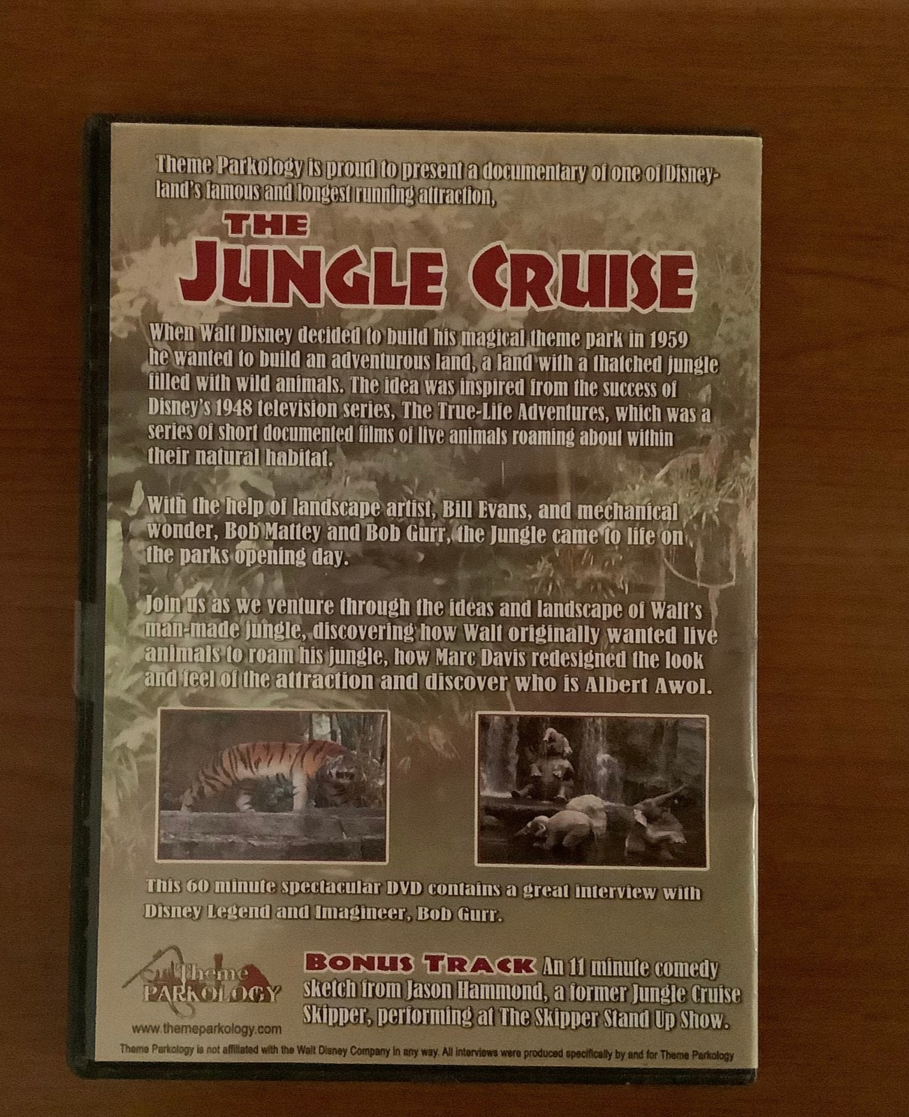 The Jungle Cruise Rare Parkology Documentary Oop HTF Disney Dvd