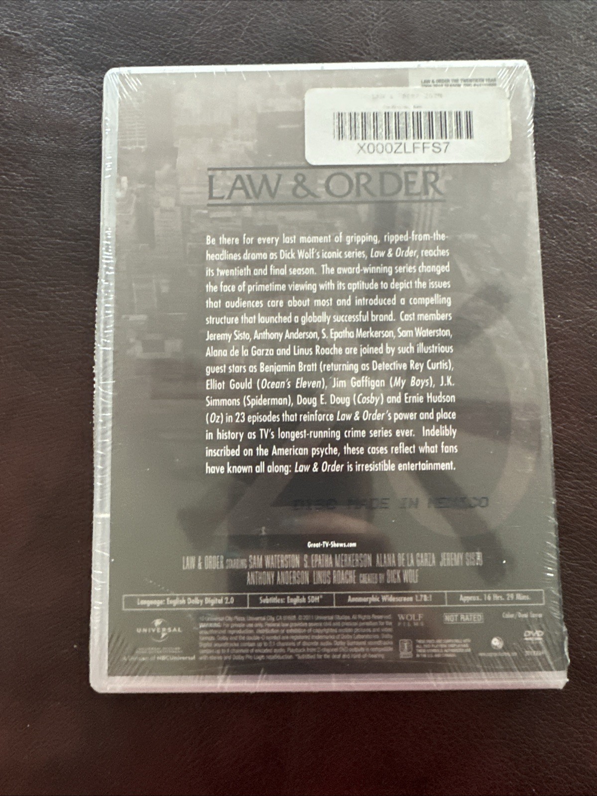 Law & Order :The Twentieth Year (DVD, 2011) – Aired 2009 – 2010, 23 Eps. – NEW