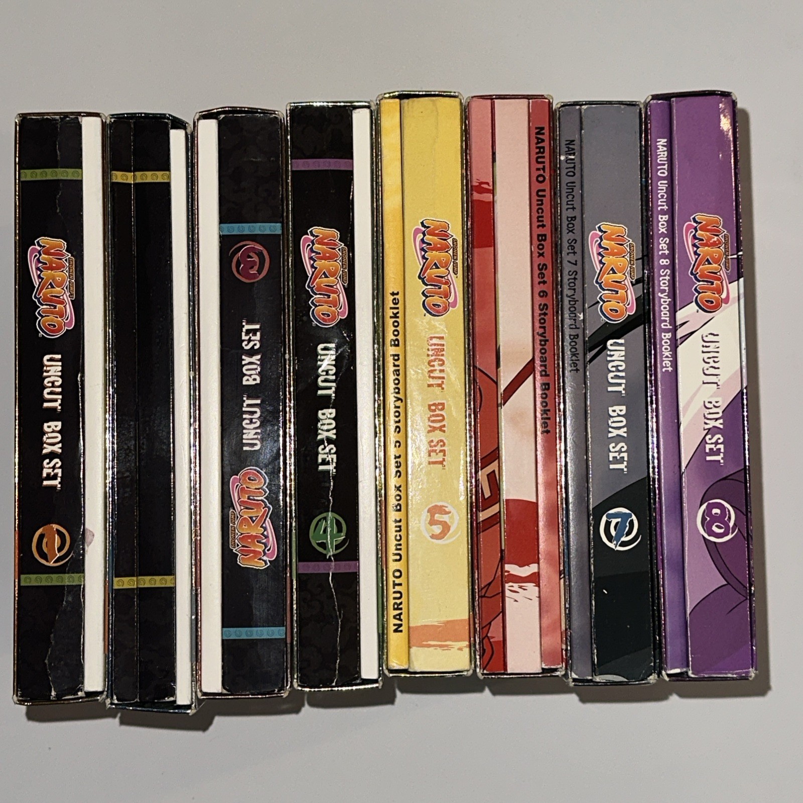 NARUTO Shonen Jump- Uncut Box Set/Lot Box Sets 1-8 Read description