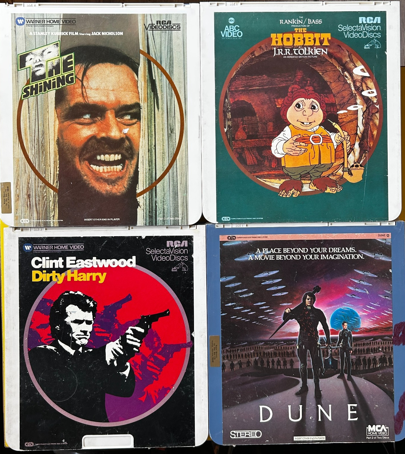 Lot of 19x CED Videodiscs~Vintage Movies Laser Discs~CLASSIC TITLES! Kubrick