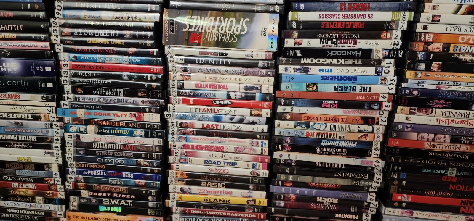 100 (+5 Free) Wholesale lot DVD Movies TV Shows assorted bulk Free Shipping DVDs