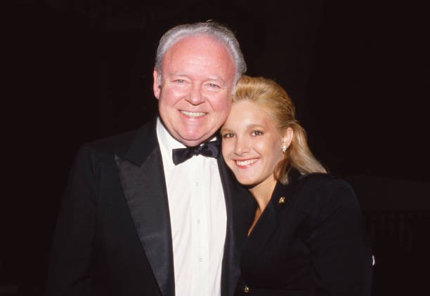 Carroll O’Connor and Danielle Brisebois September 1987 TV Old Photo 3
