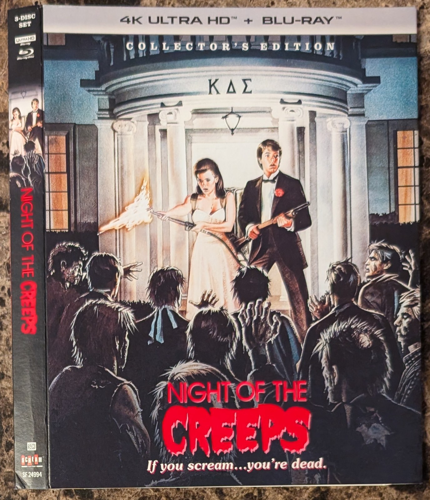 Night of the Creeps Collectors Scream Factory 4K Ultra HD Blu-ray SLIPCOVER ONLY