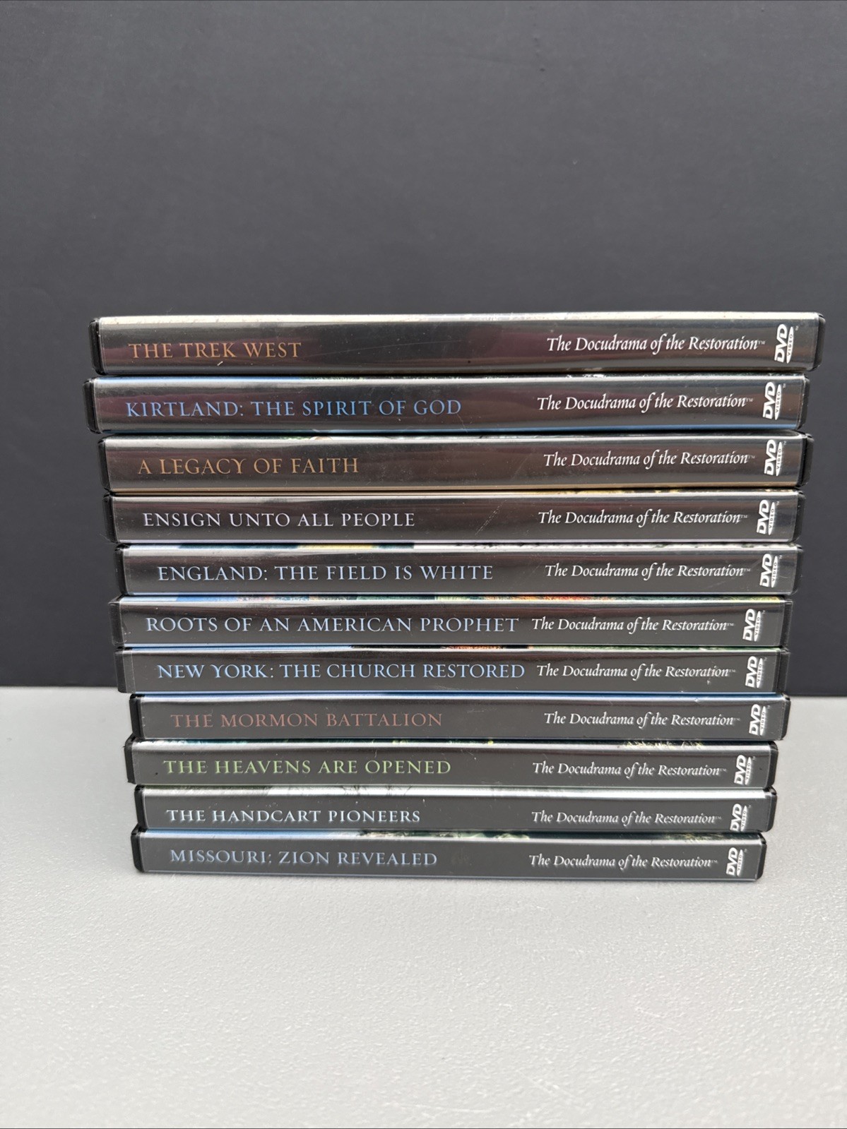 The Docudrama Of The Restoration DVD 2002 11 DVD Lot Set Mormons Heavens Faith