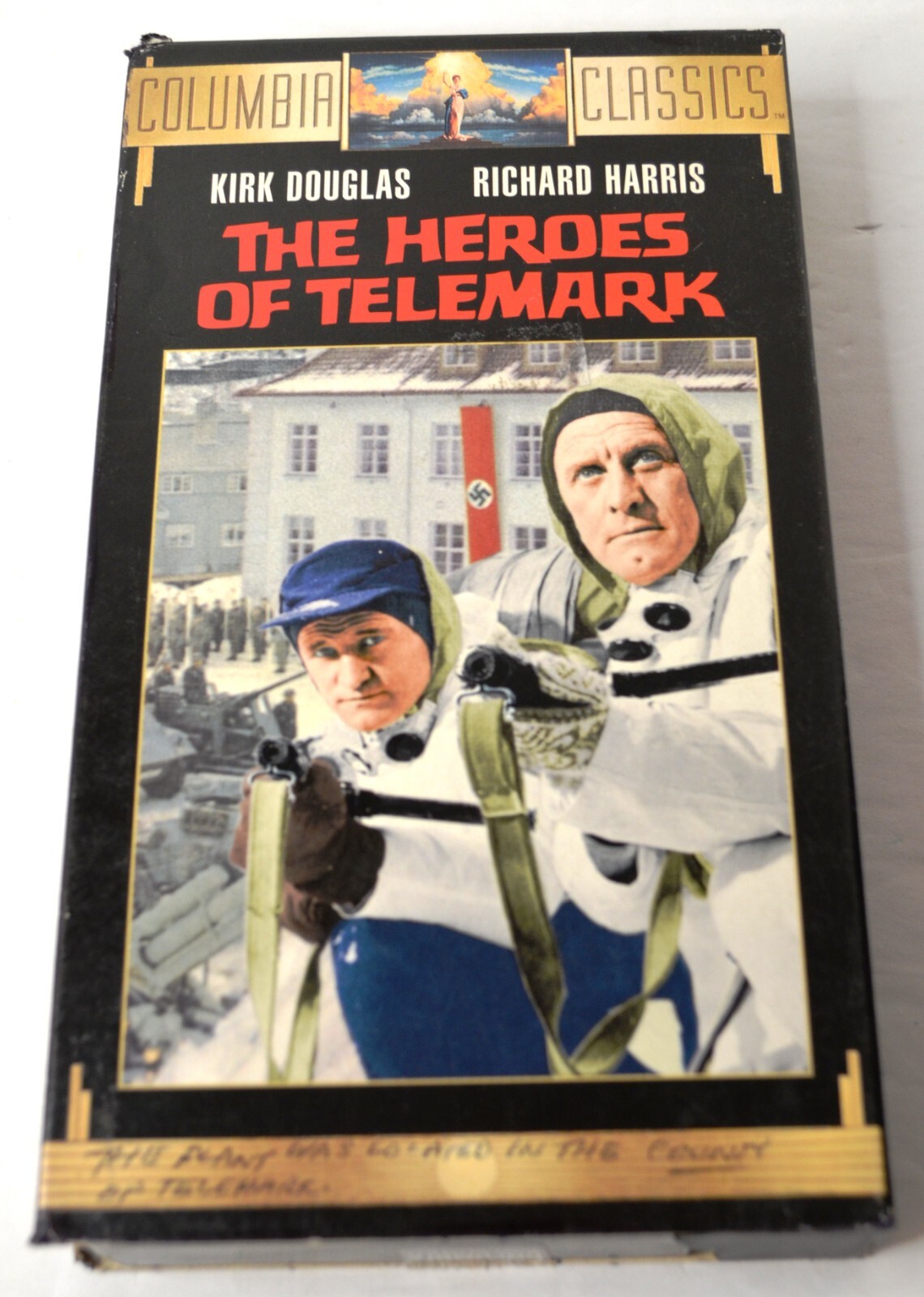 1965 THE HEROES OF TELEMARK 1995 VHS STARRING KIRK DOUGLAS
