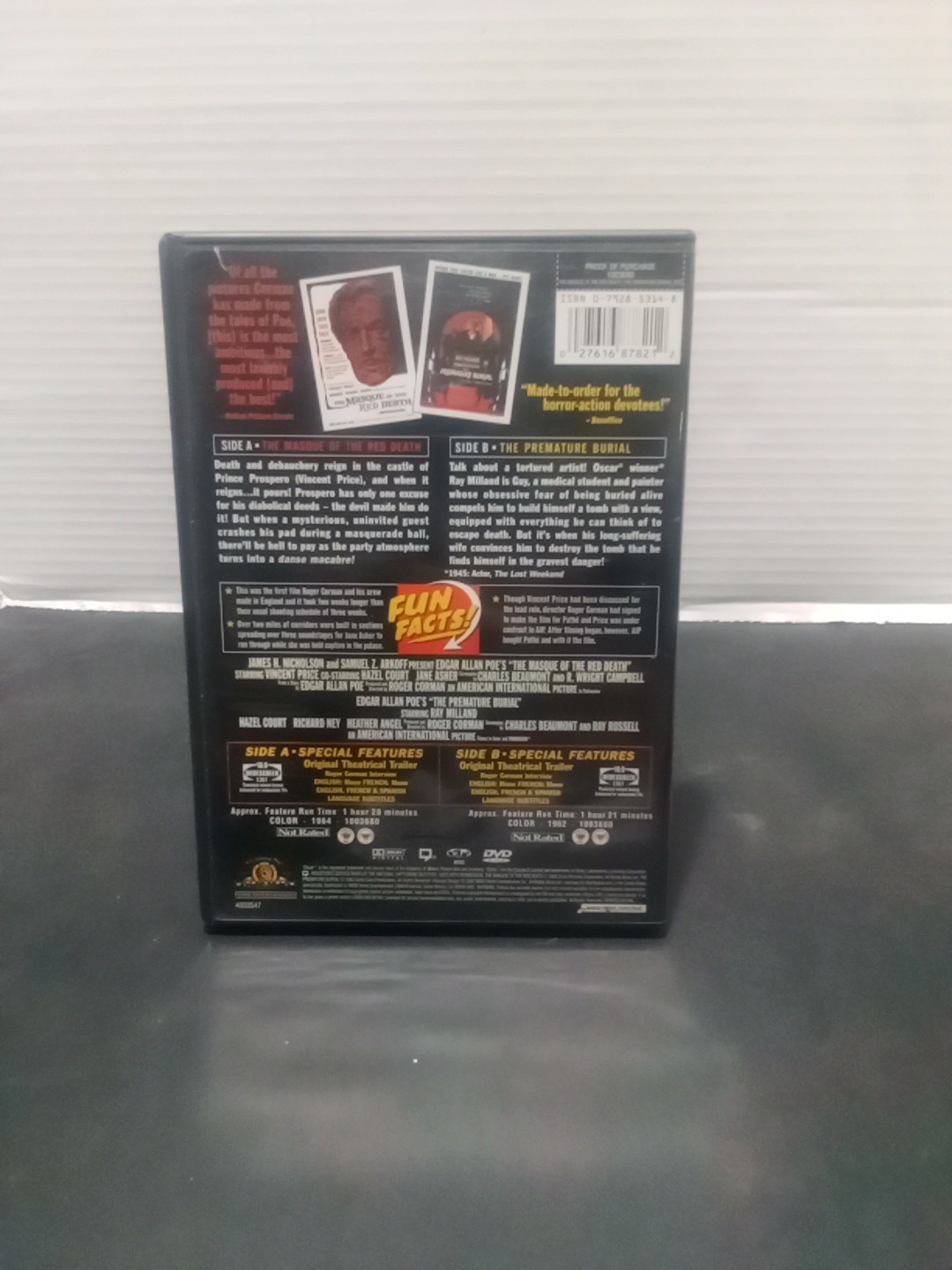 Midnight Movies Double Feature The Masque Of The Red Death /The Premature Burial
