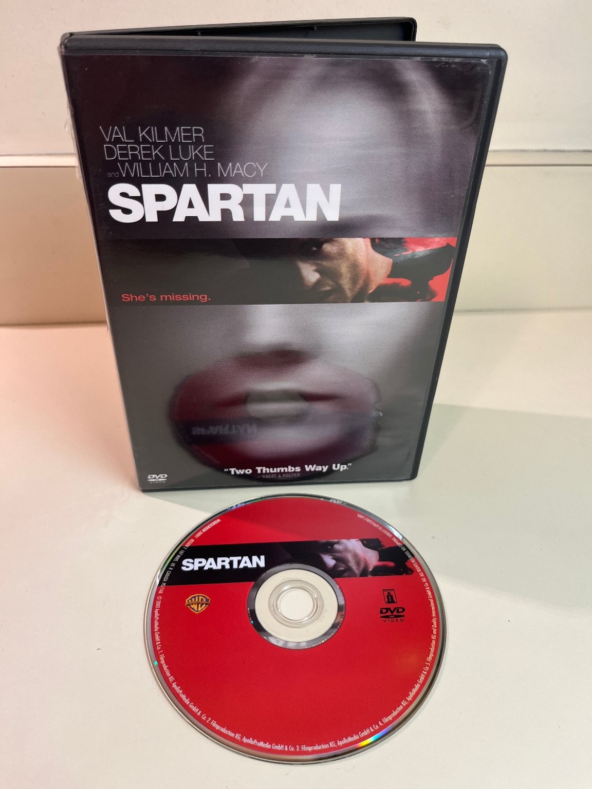 Spartan DVD, 2004 Thriller, Val Kilmer, David Mamet, “She’s Missing” Bonus