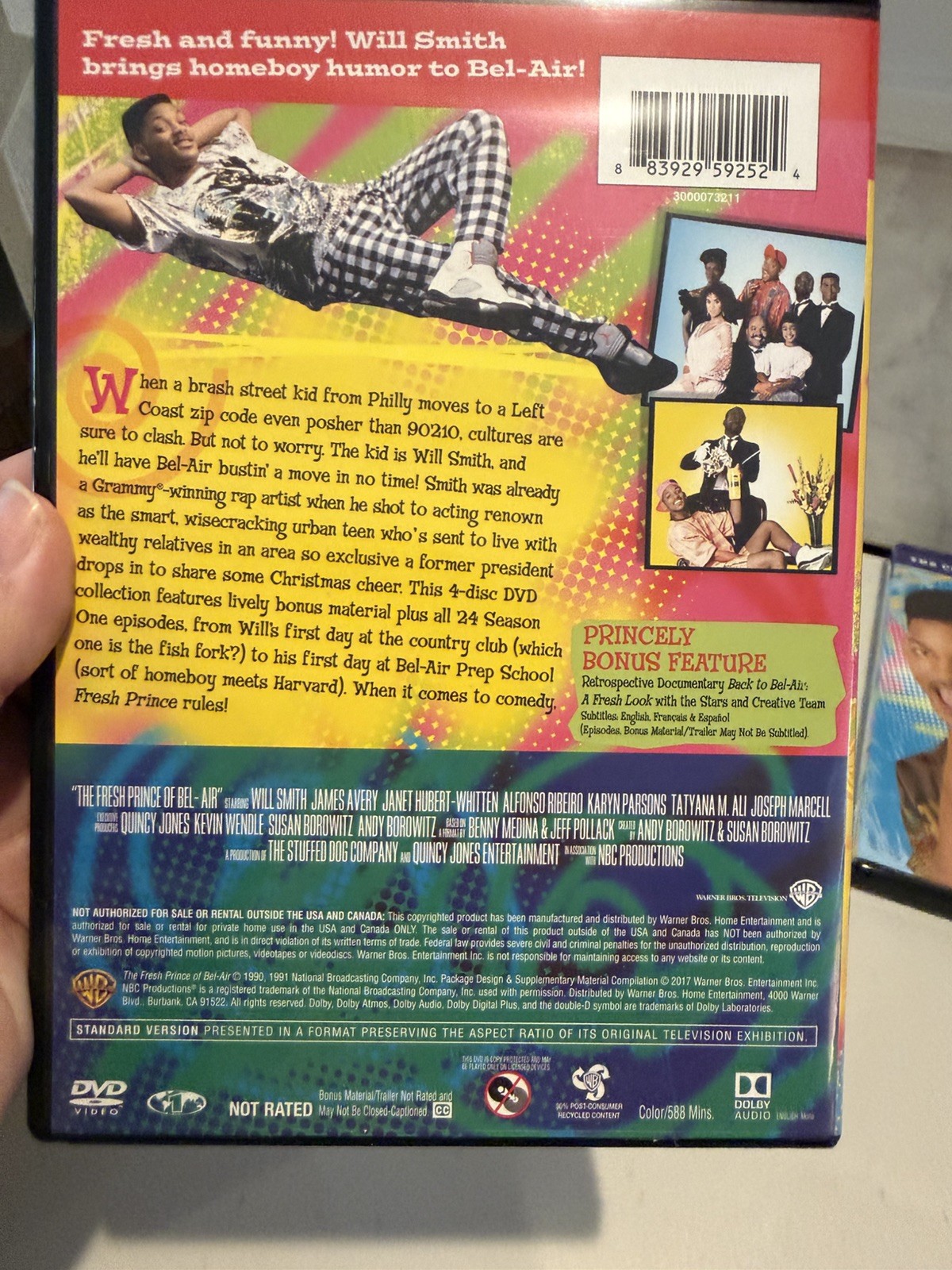 The Fresh Prince of Bel-Air The Complete Series Seasons 1-6 DVD Authentic EUC