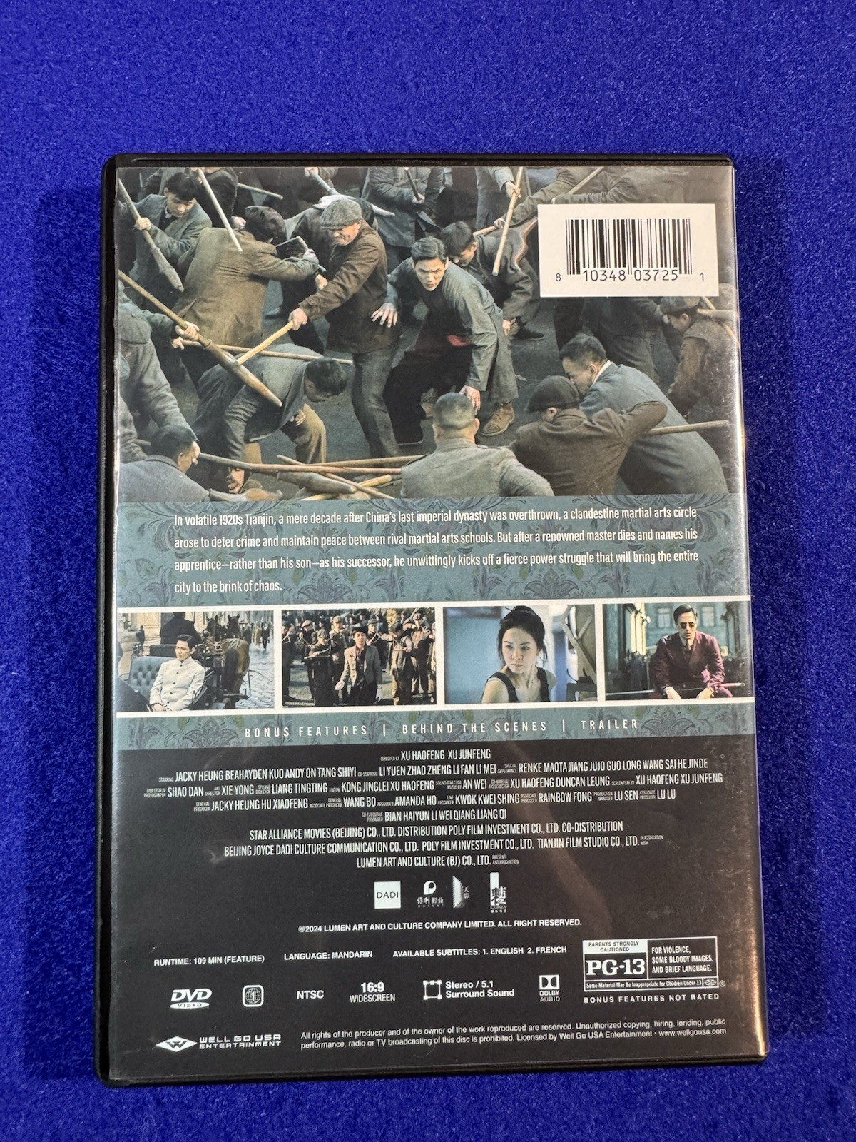 100 Yards DVD Martial Arts Movie Action Period Drama