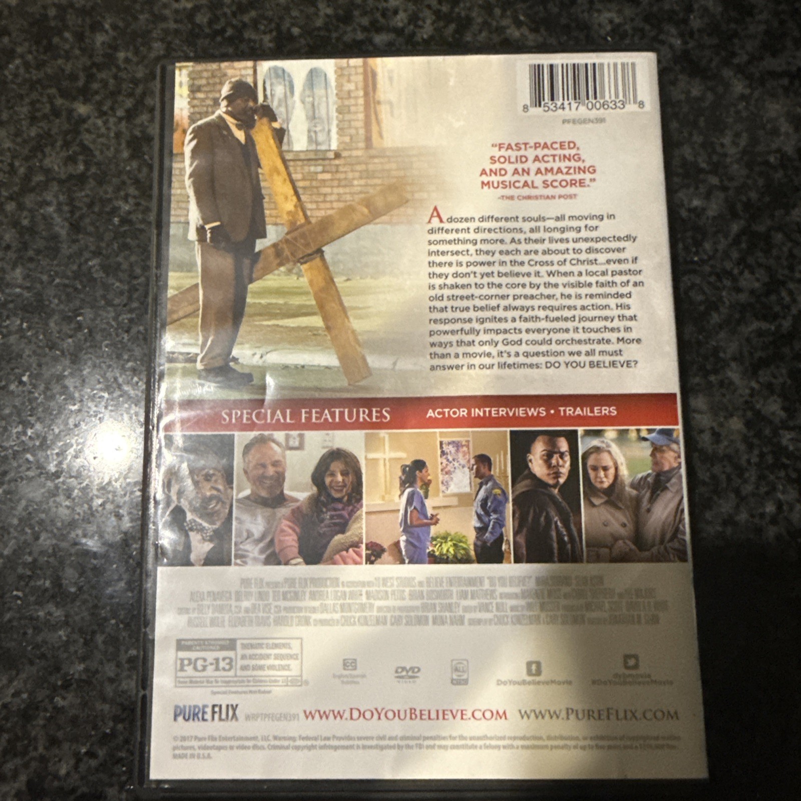 Do You Believe? DVD Mia Sorvino/Sean Astin/Lee Majors…