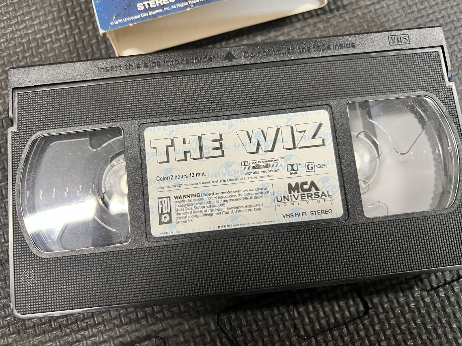 MCA Universal The Wiz VHS Full Screen NTSC Musical Lumet Ross Jackson Pryor