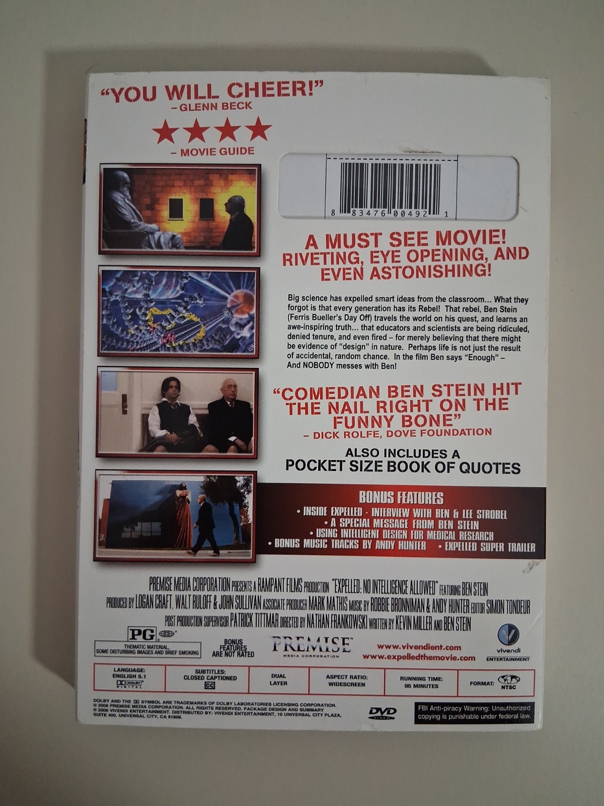 Expelled Ben Stein DVD