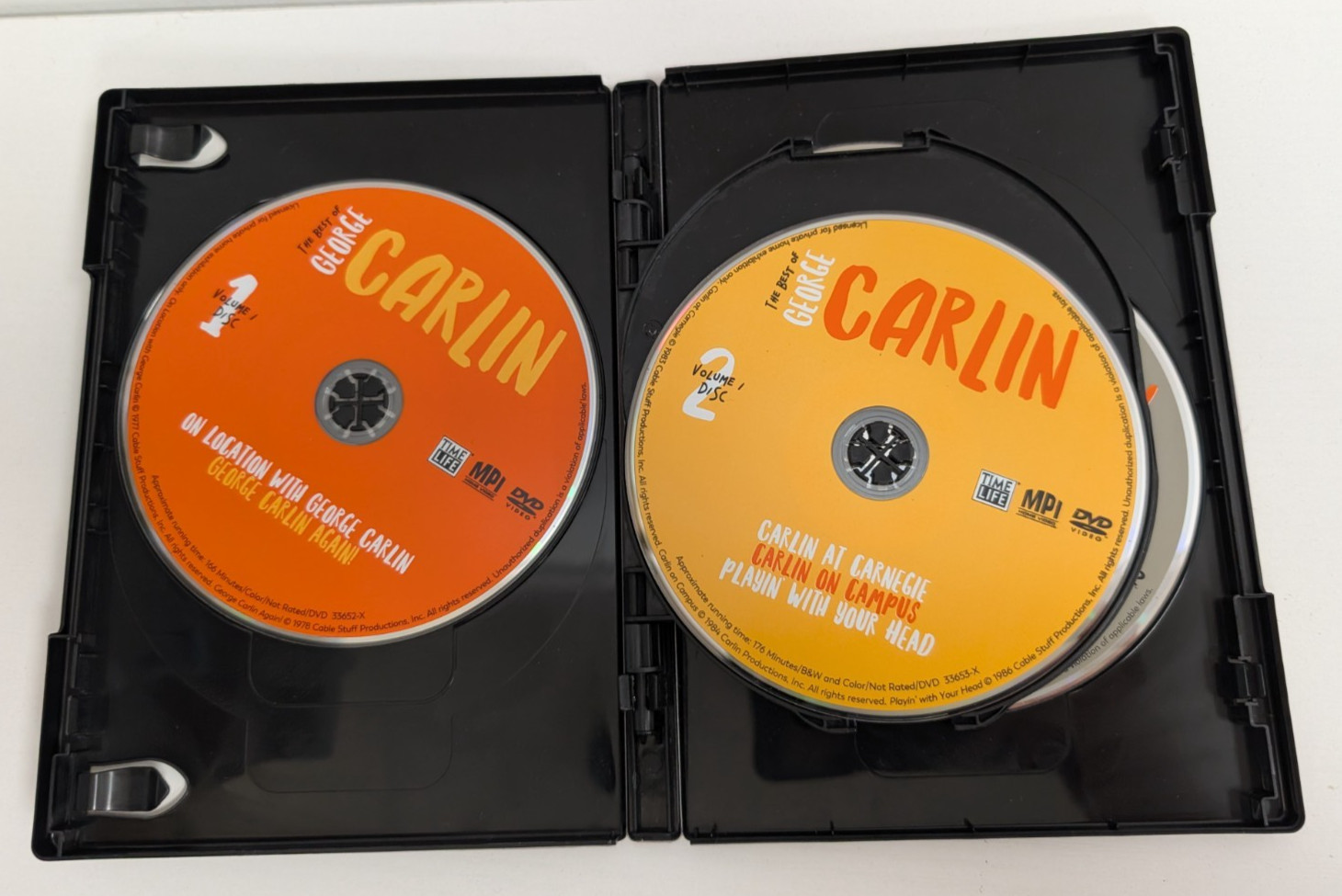 The Best of George Carlin DVD Box Set 12 Discs Vol 1 & 2 2019 Time Life
