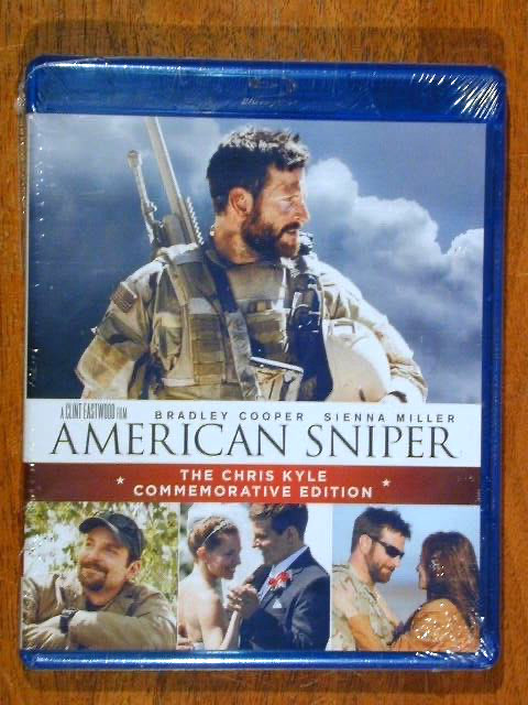 AMERICAN SNIPER 2014 CHRIS KYLE COMMEMORATIVE 2 DISC ED. BLU RAY BRAND NEW SEAL