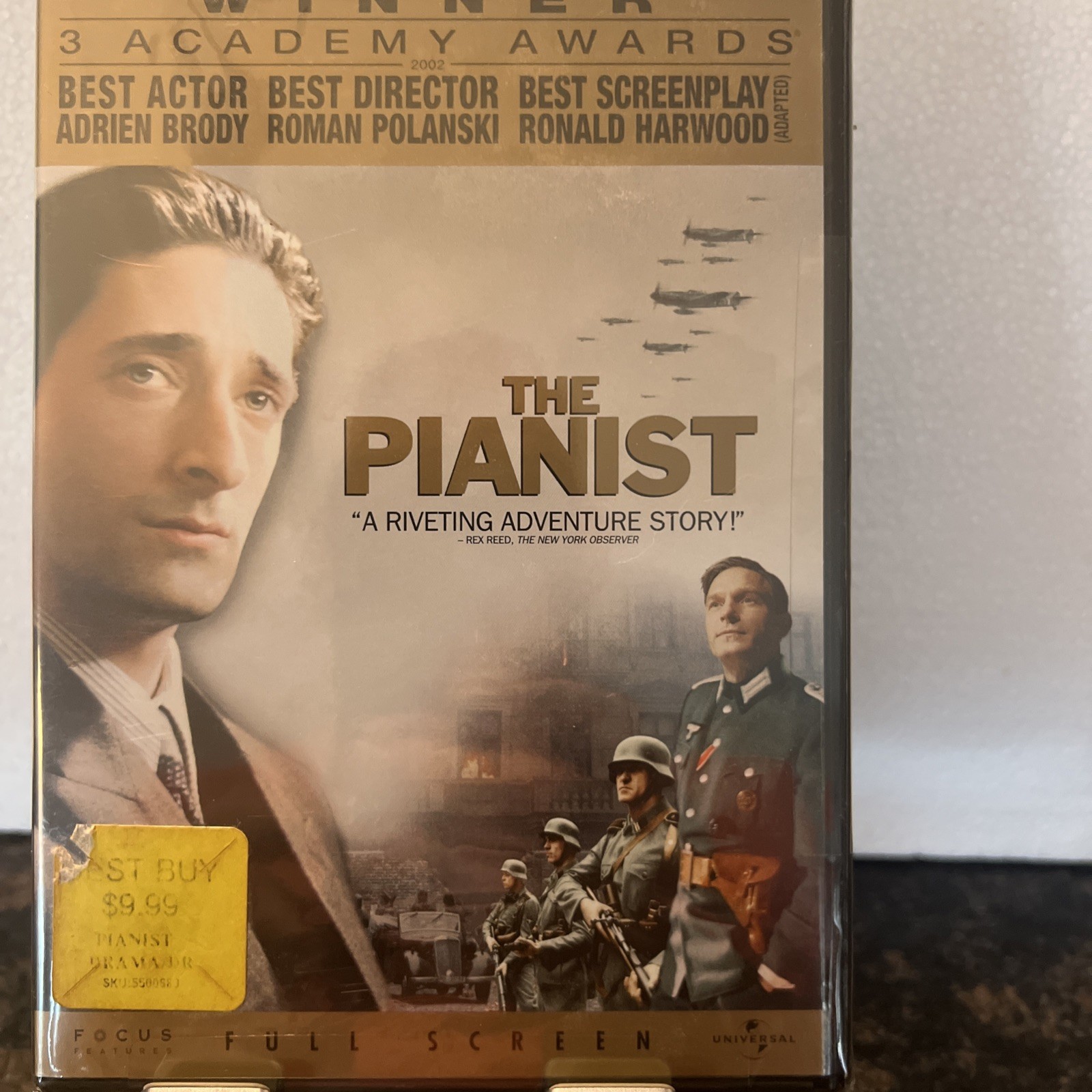 The Pianist (DVD, 2003, Full Screen) Brand New Sealed
