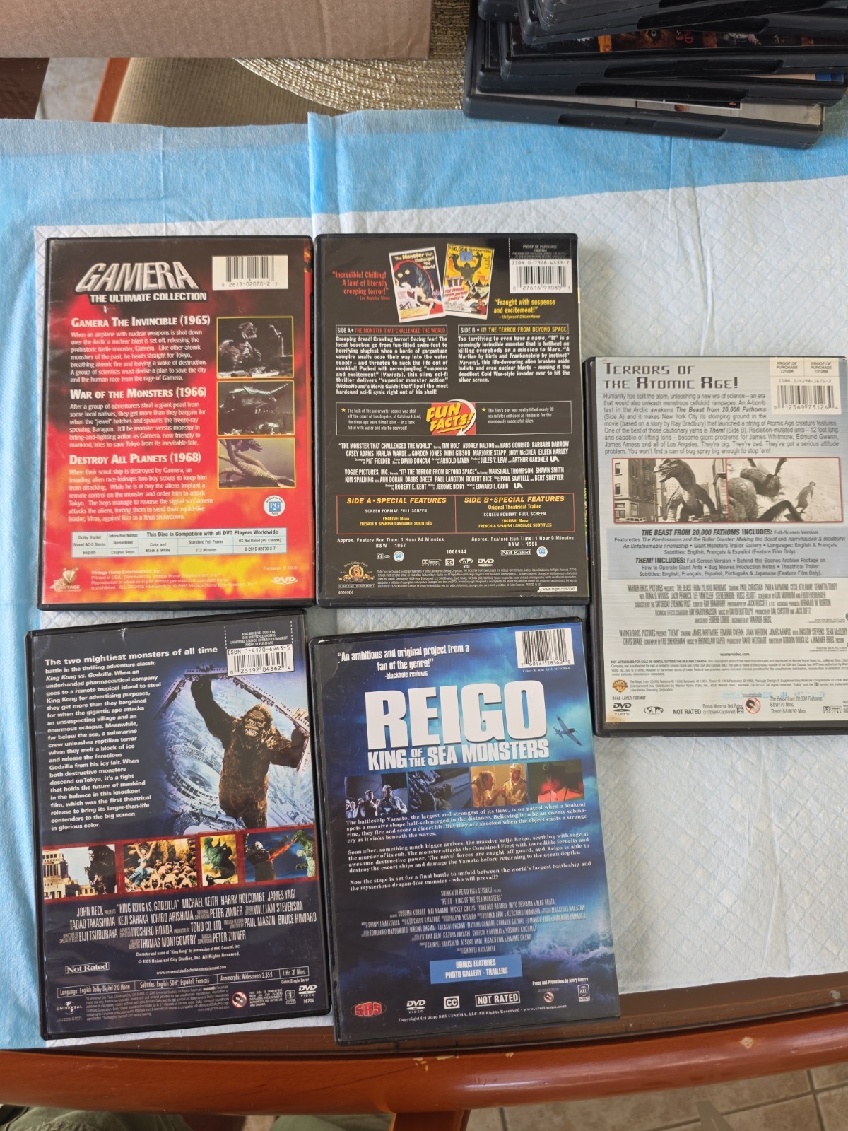 Reigo Gamera Godzilla King Kong Them Beast Monster Movie Lot Kaiju