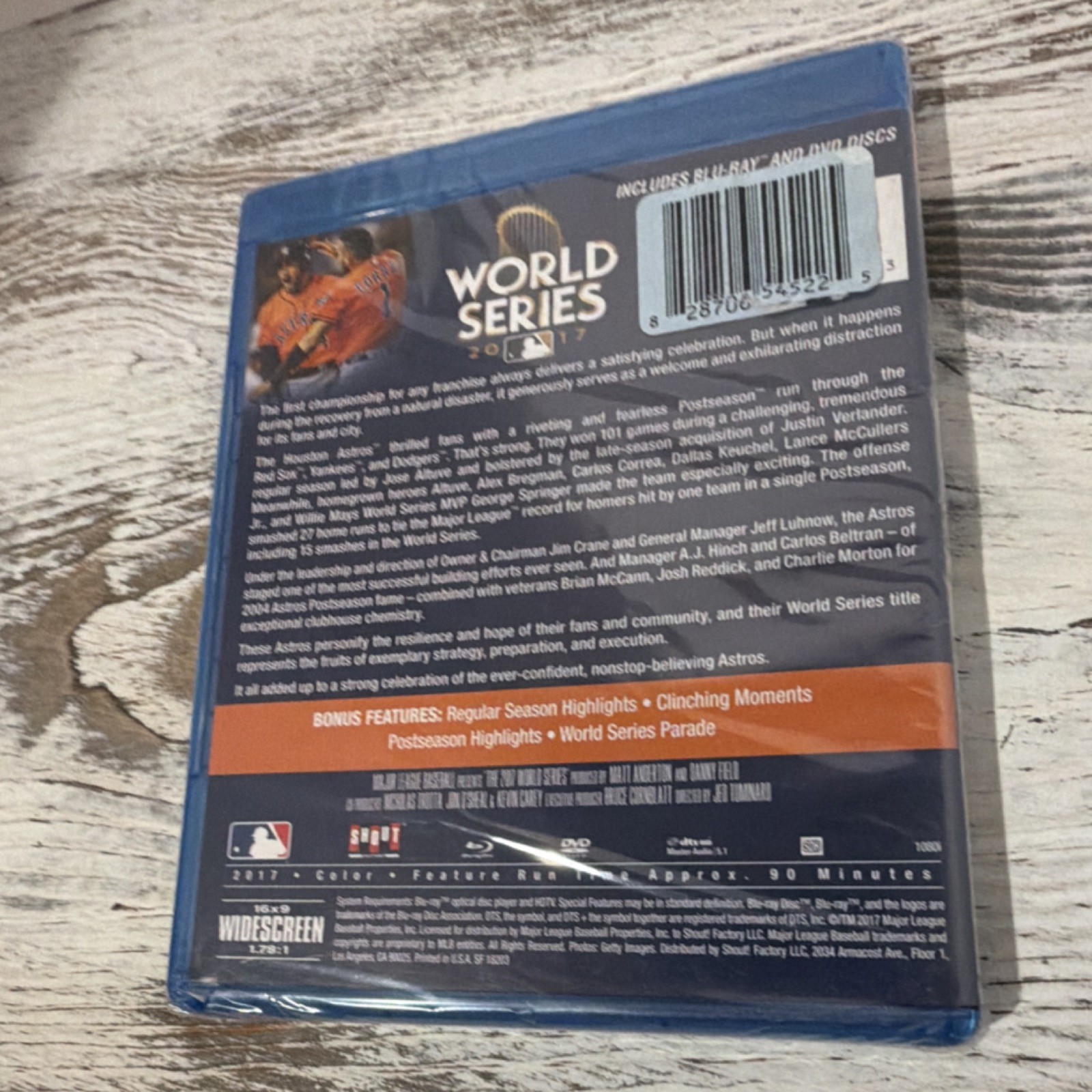 Shout! Factory 2017 World Series Champions Blu-ray DVD MLB Widescreen Baseball