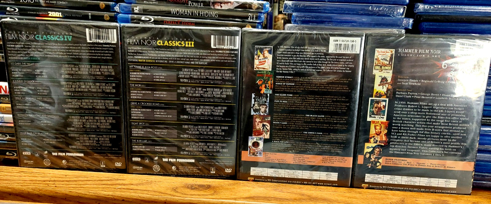 Classics and Hammer Film Noir Collector Set. 4 DVD. 6 Films. New and Sealed