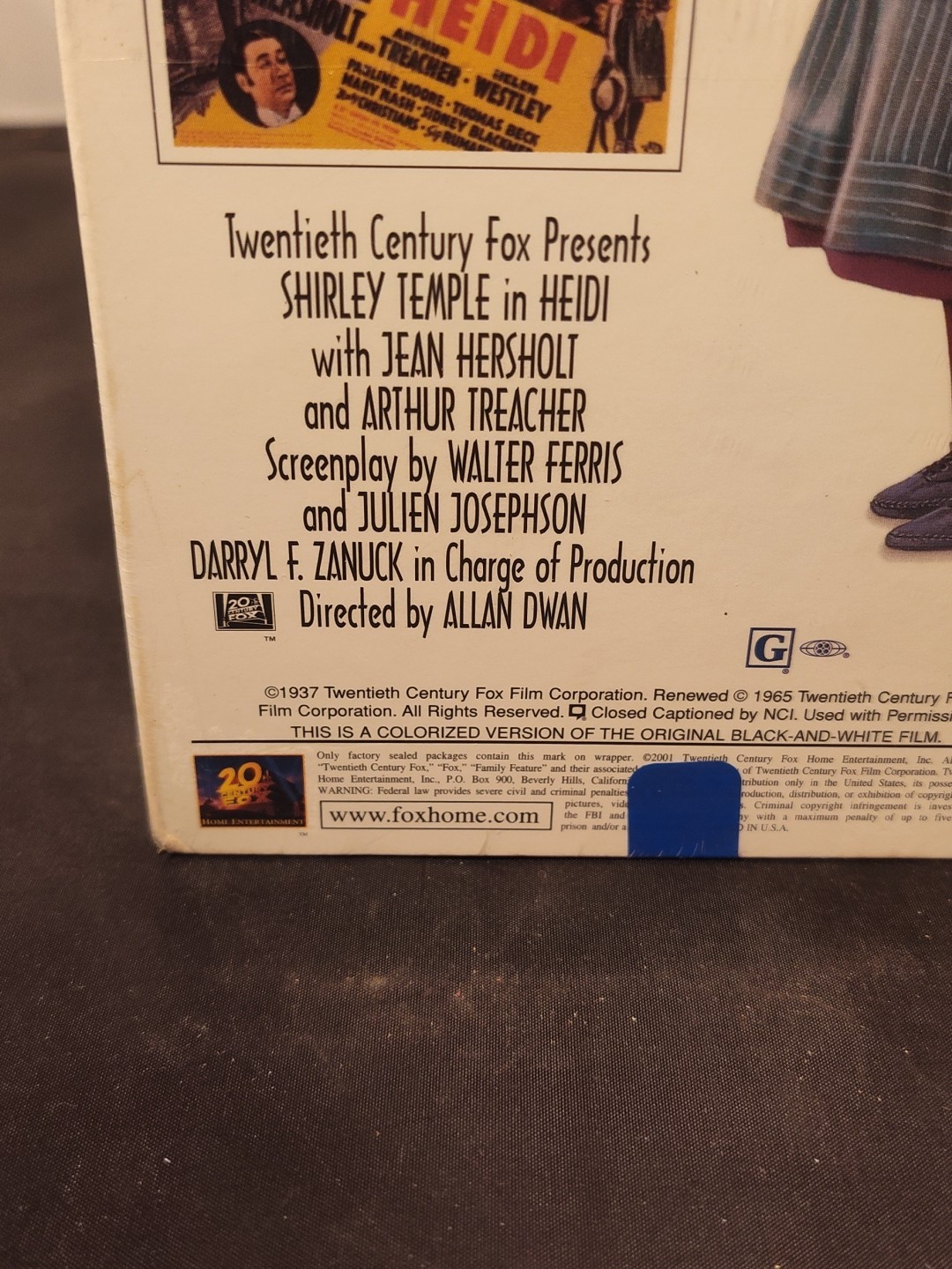 Heidi (VHS, 1937) Shirley Temple Collection 2001 New Factory Sealed Tape