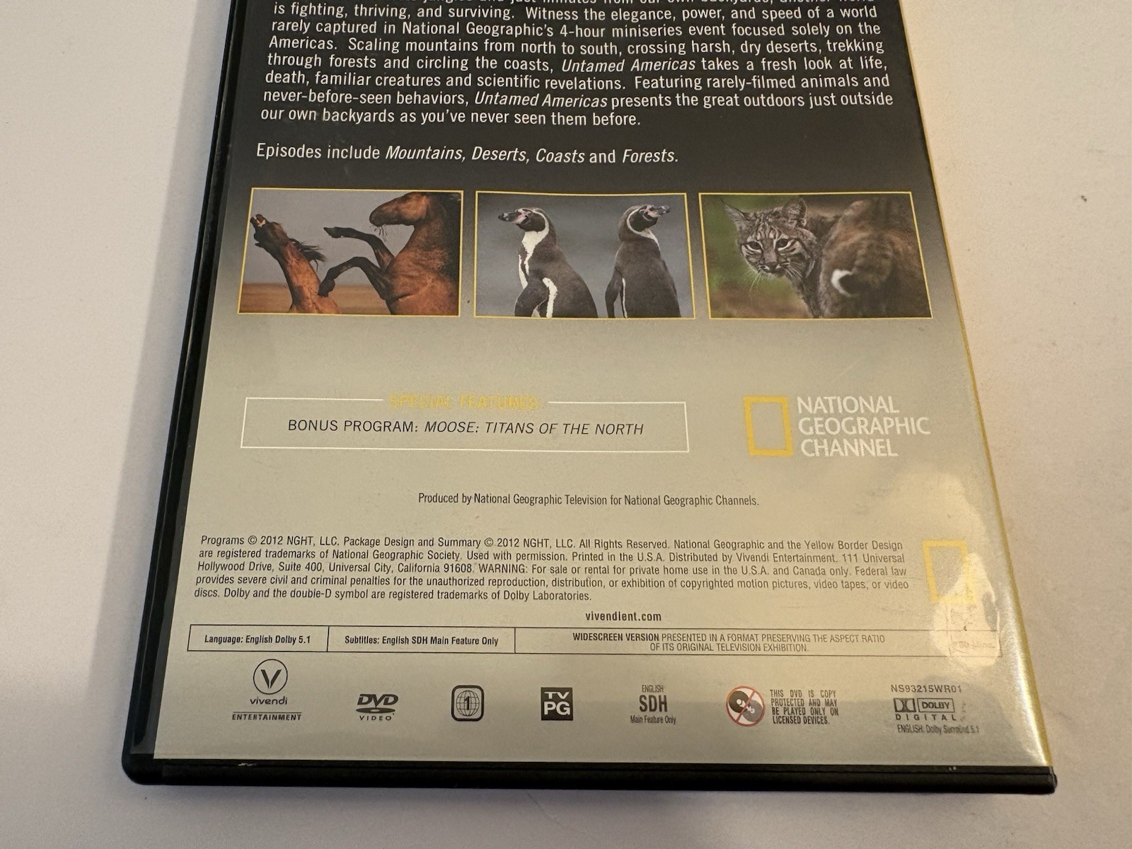NATIONAL GEOGRAPHIC BEST OF NATURE COLLECTION DVD BOX SET 2014 UNTAMED PREDATORS