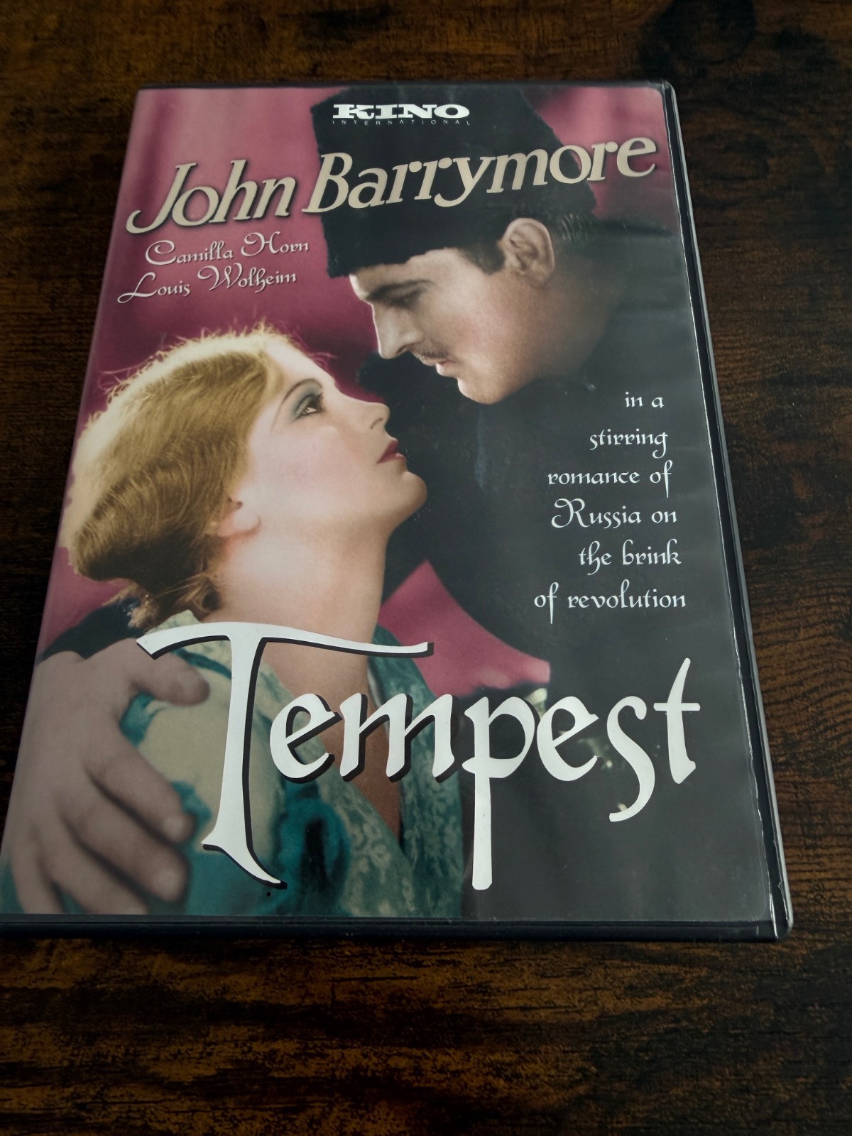 Tempest – 1928 DVD John Barrymore Kino Lorber used DVD
