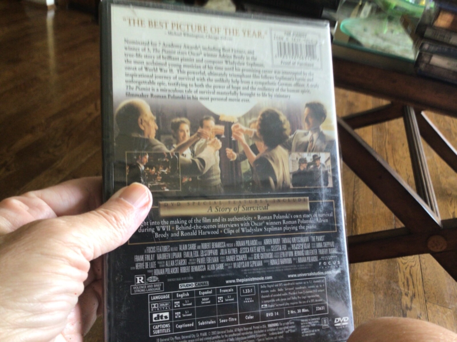 The Pianist (DVD, 2003, Full Frame)