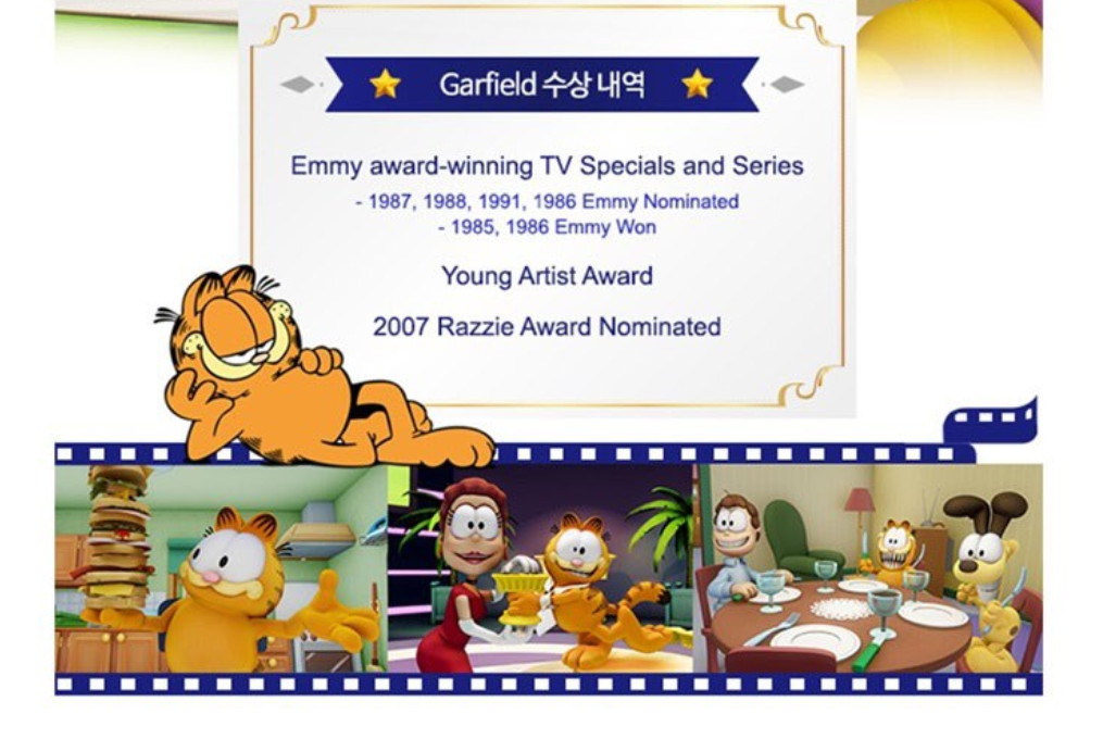 The Garfield Show 10 DVDs + 10 Audio CD English-speaking Eng-Kor Subtitles