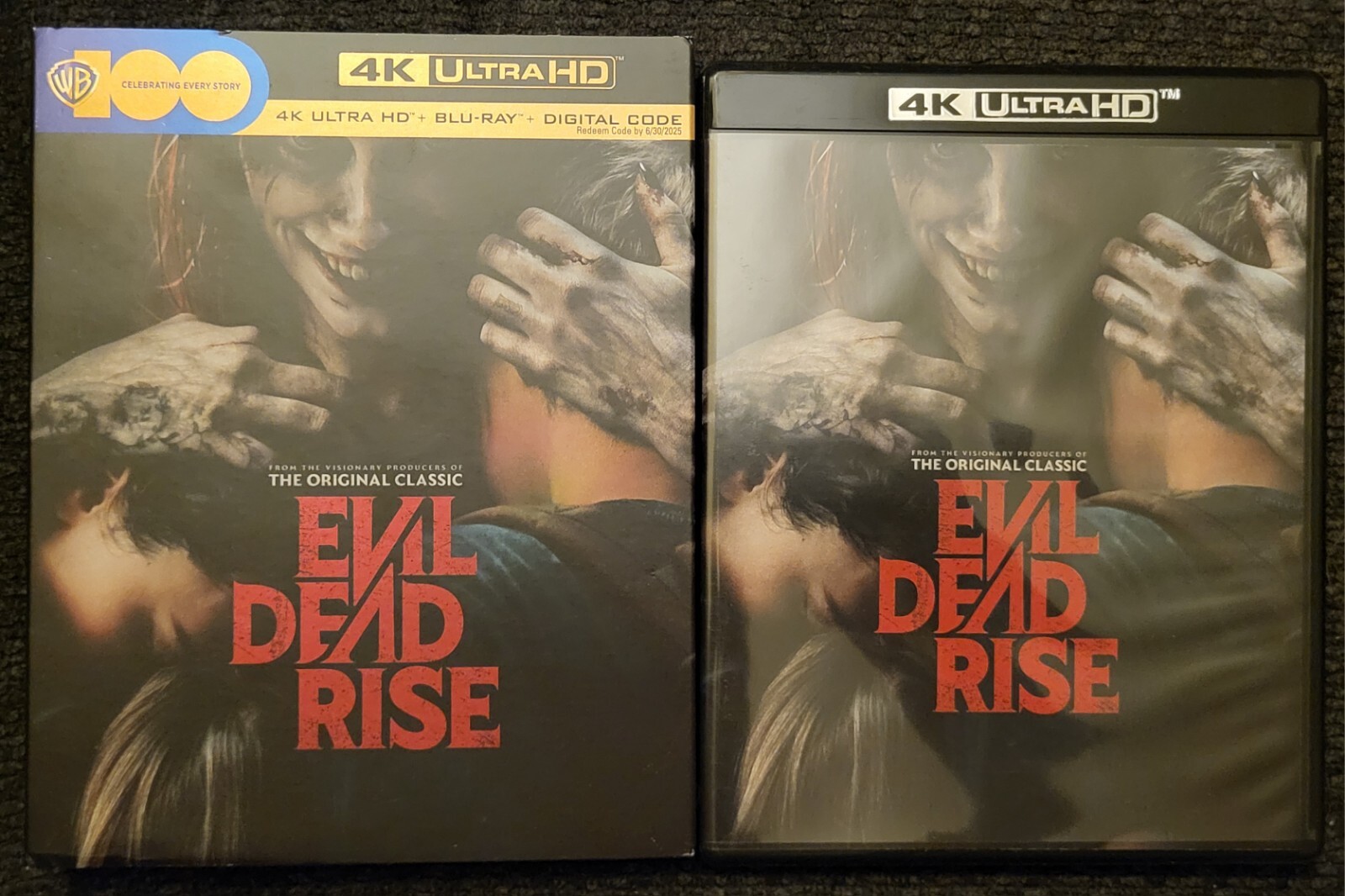 Evil Dead Rise (4K UHD, Blu-ray, Digital Code, w/ Slipcover)