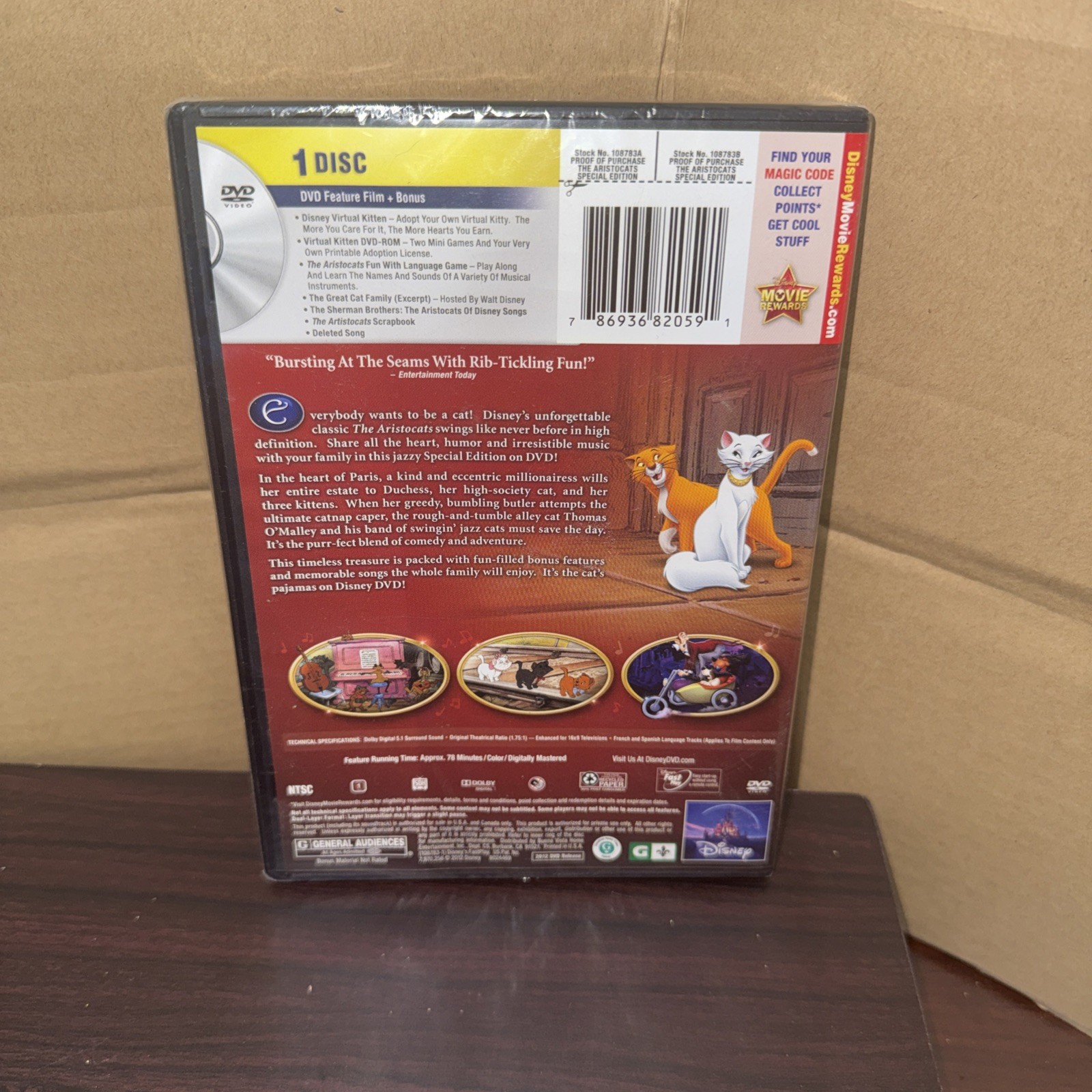 Disney The Aristocats (DVD Special Edition) New Sealed