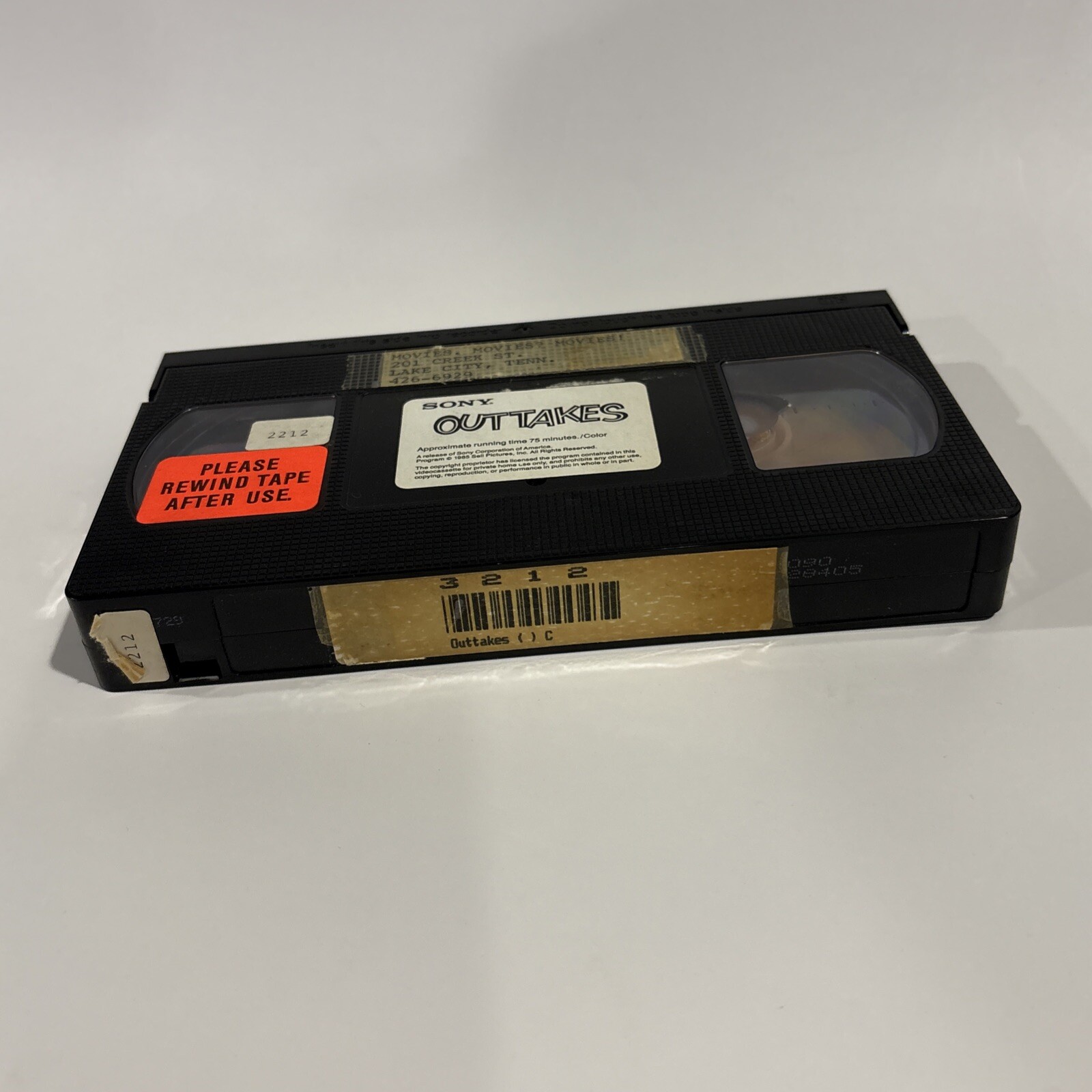 OUTTAKES – VHS – 1980s Sketch Comedy Film Sony RARE HTF TESTED