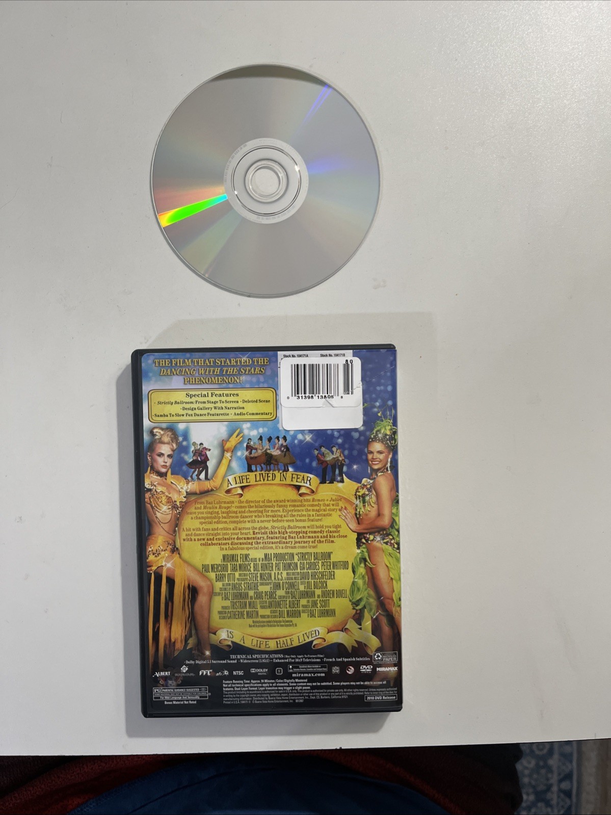 Strictly Ballroom (DVD, 2010) Paul Mercurio Tara Morice Bill Hunter (1992) VG