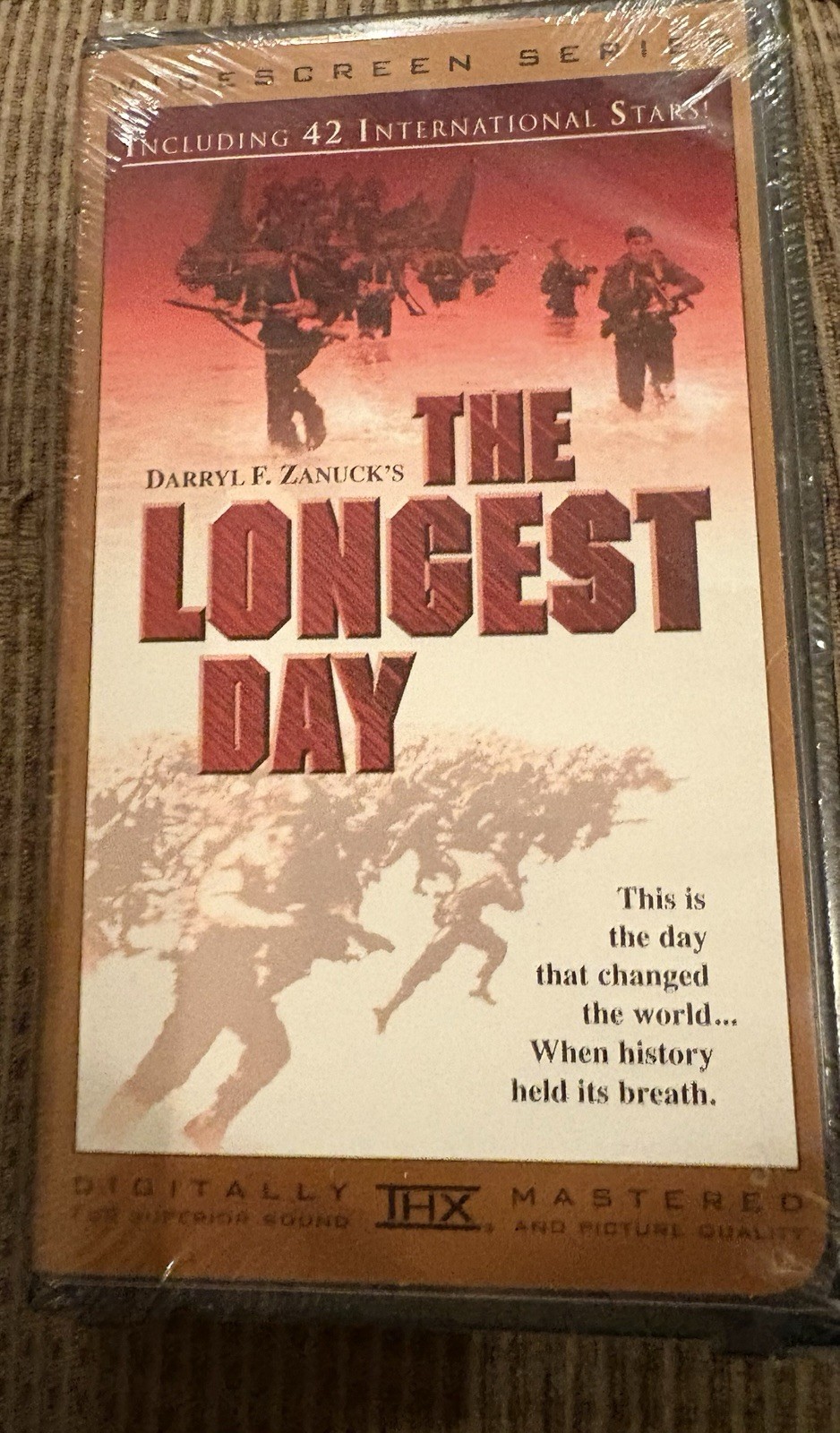 The Longest Day VHS Factory Sealed! World War II, John Wayne
