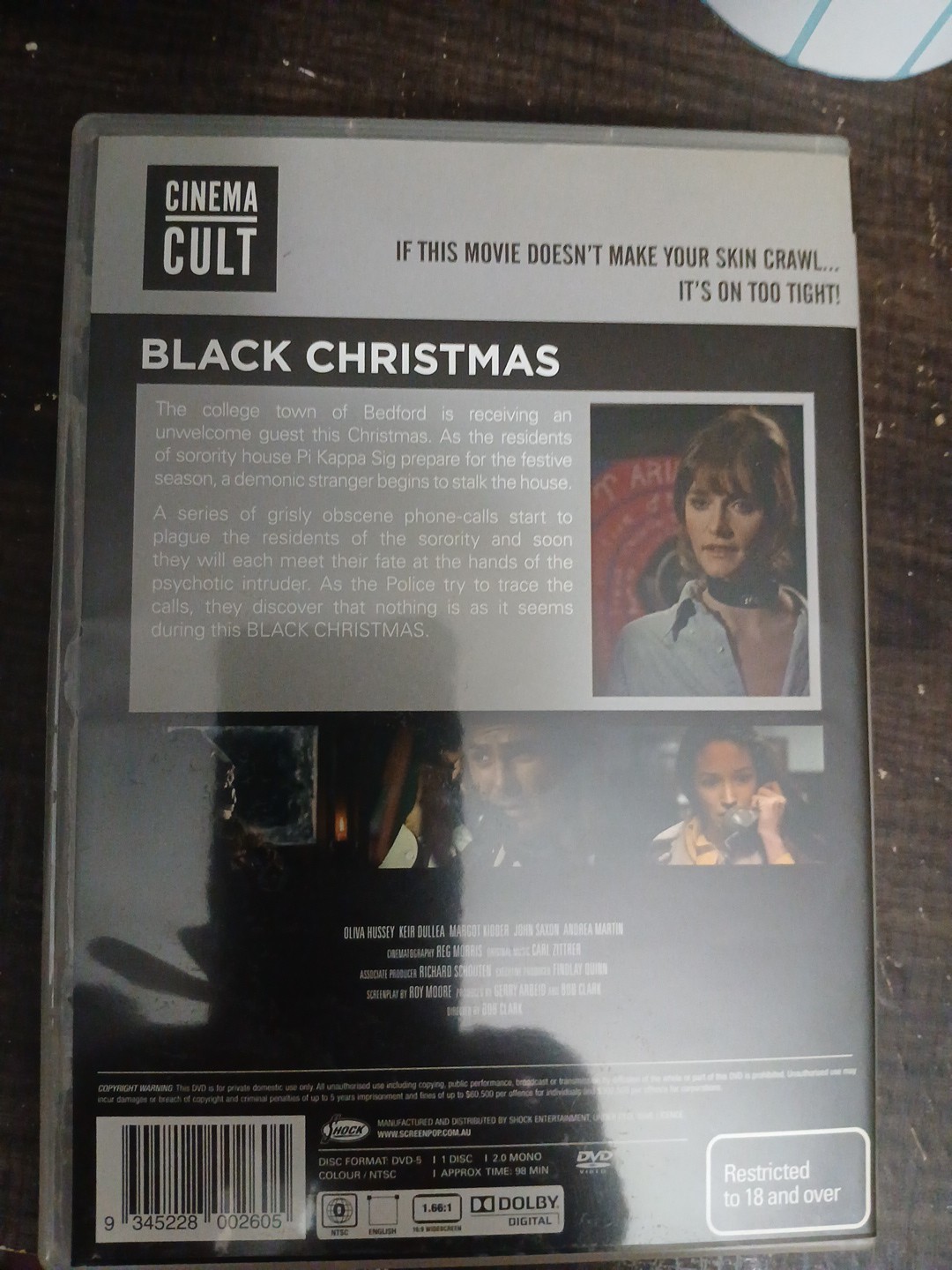 Black Christmas (1974) DVD Rated R 18+ Cinema Cult
