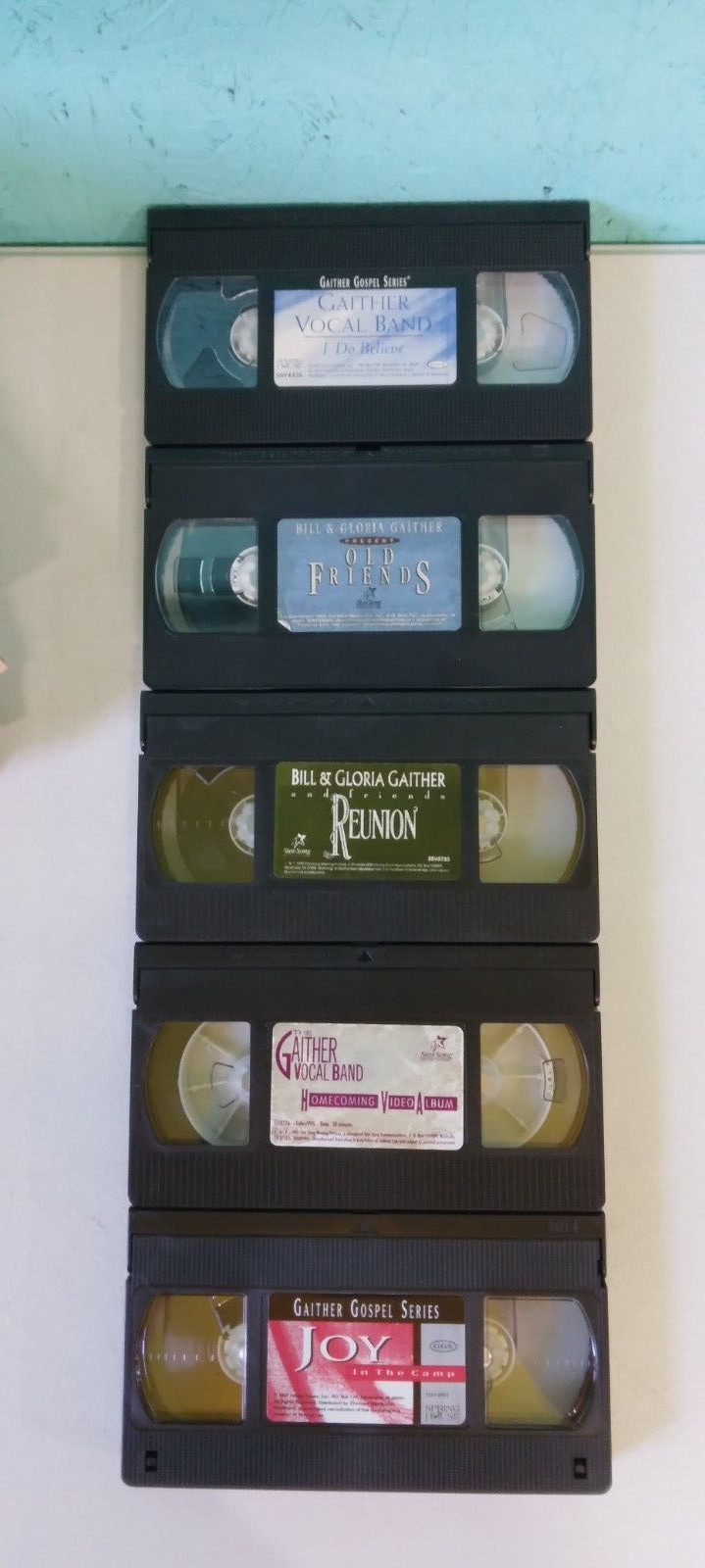 Bill & Gloria Gaither Vocal Band Lot of 5 VHS Tapes Gospel Music Reunion Joy