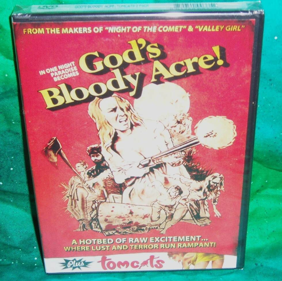 NEW RARE OOP CODE RED GOD’S BLOODY ACRE! & TOMCATS DOUBLE FEATURE CULT DVD 1975