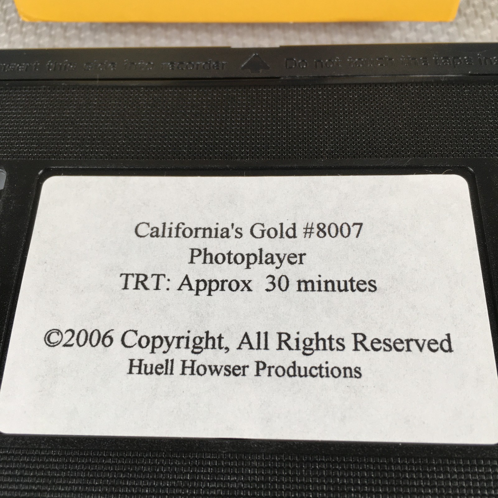 California’s Gold with Huell Howser #8007 Photoplayer VHS, 2006