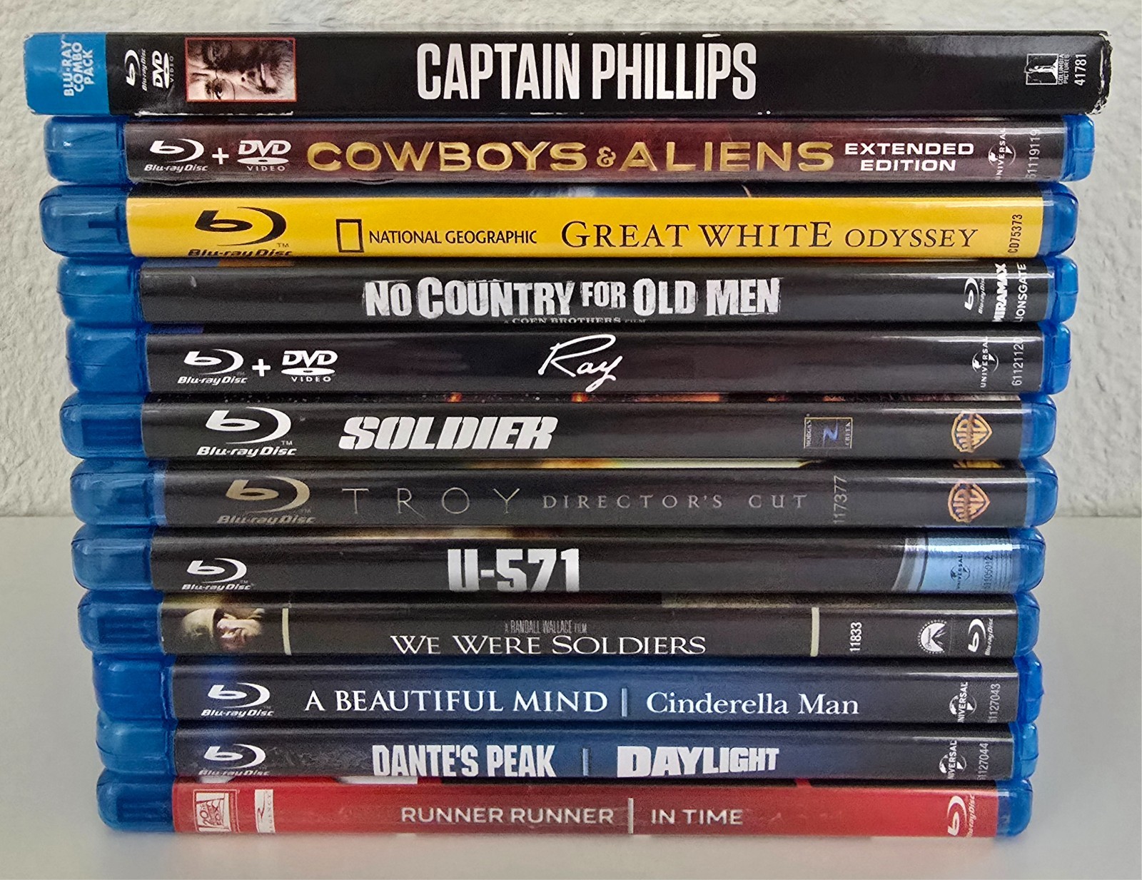 Lot of 12 Bluray Movies Action, Science Fiction, Drama From Personal Collection