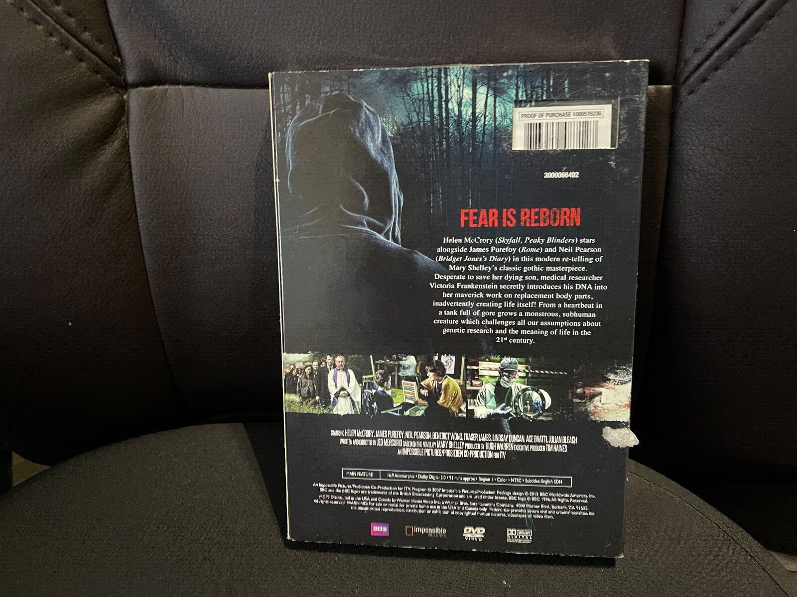 Frankenstein Fear is Reborn DVD Brand New
